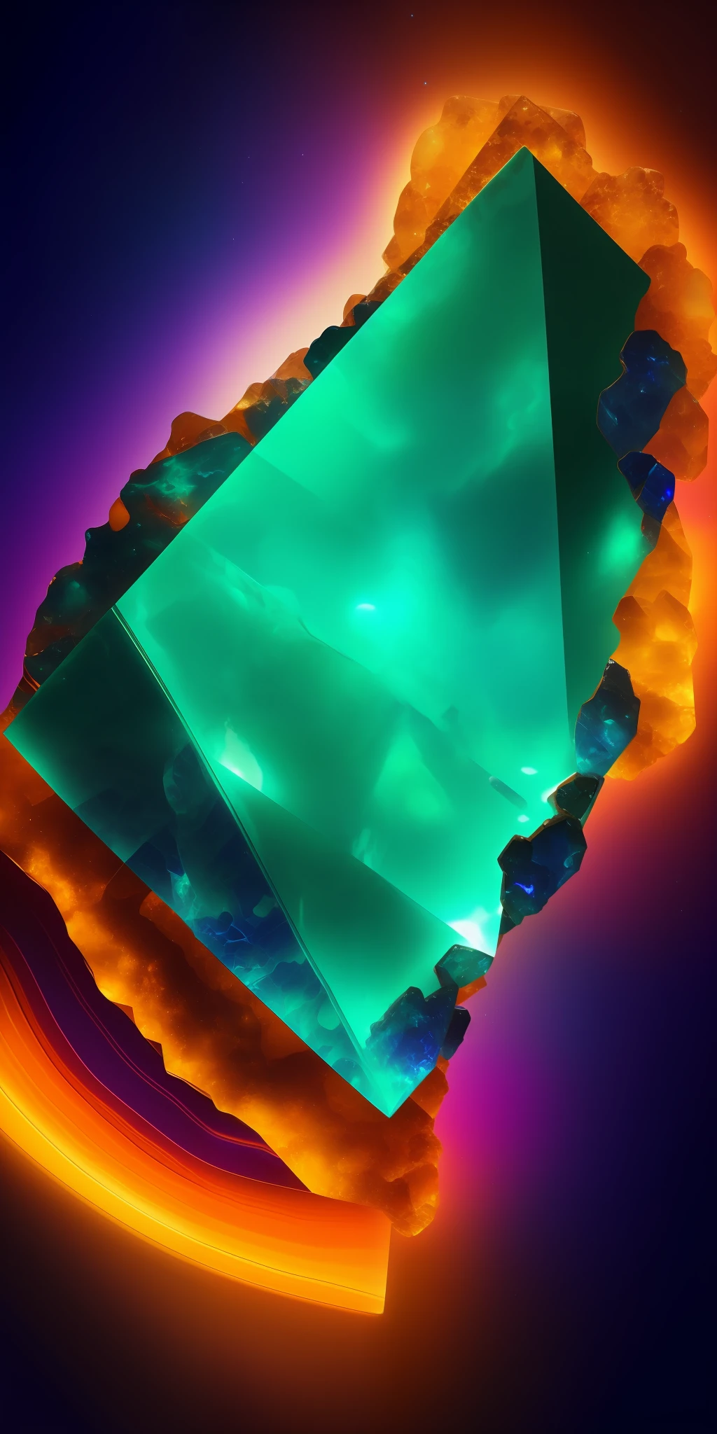 Sodalite Jade Emerald Citrine
Small high quality agate on background Neon Art