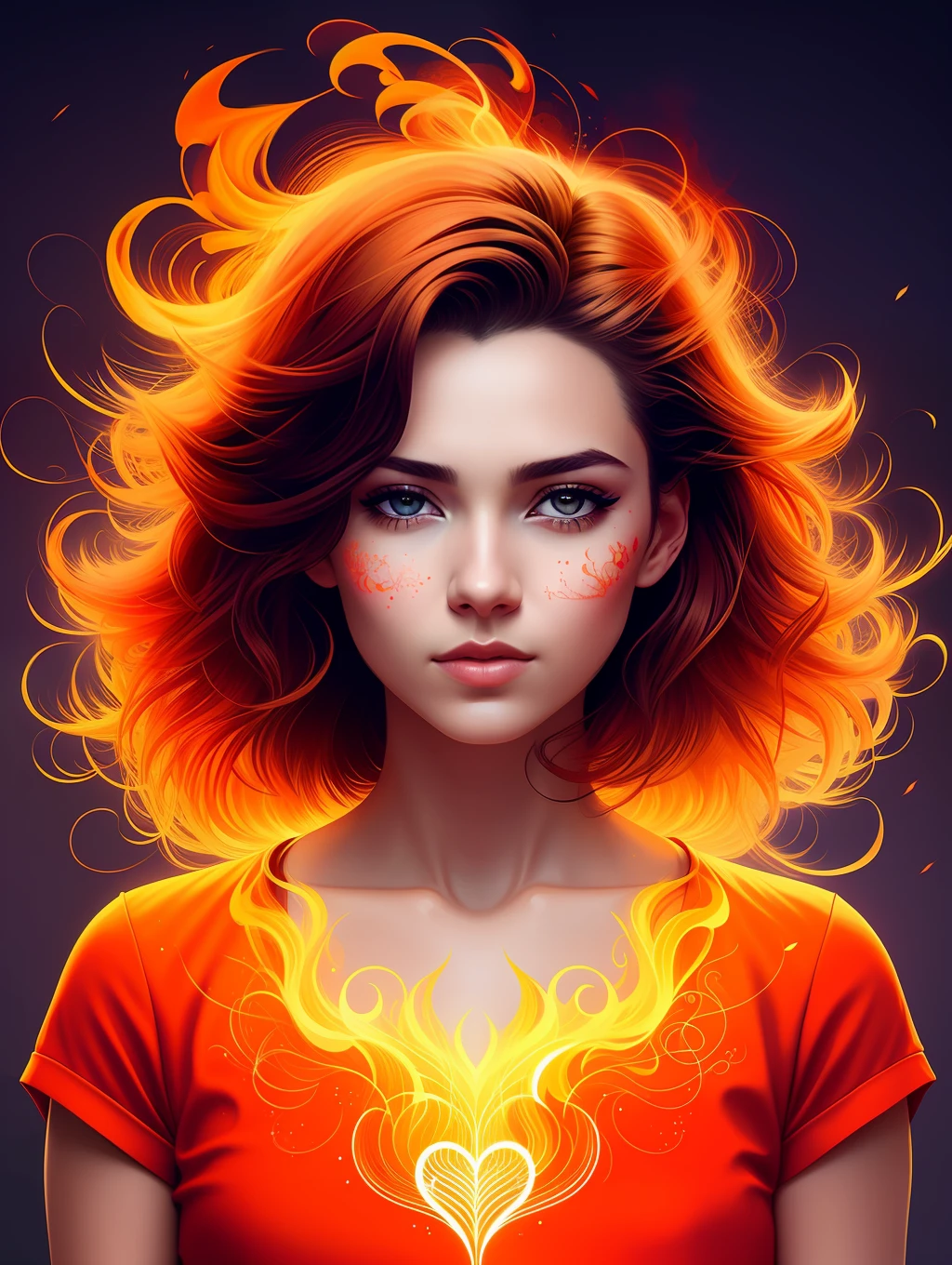 An extremely handsome fitted man completely made out of burning flames and lightnings, short windy hair, wearing a silky flowing shirt, masculine, his whole body is on fire, his skin looks like volcanic lava, expressing agony, in the style of Ilya Kuvshinov and Guweiz, Medium shot, vivid, intricate, highly detailed, insanely handsome, 8K, uhd, Cecile Agnes, Carne Griffiths, digital painting.