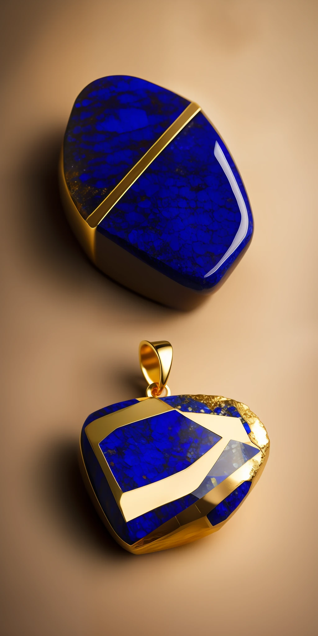 lapis lazuli stones) with high quality small gold on background