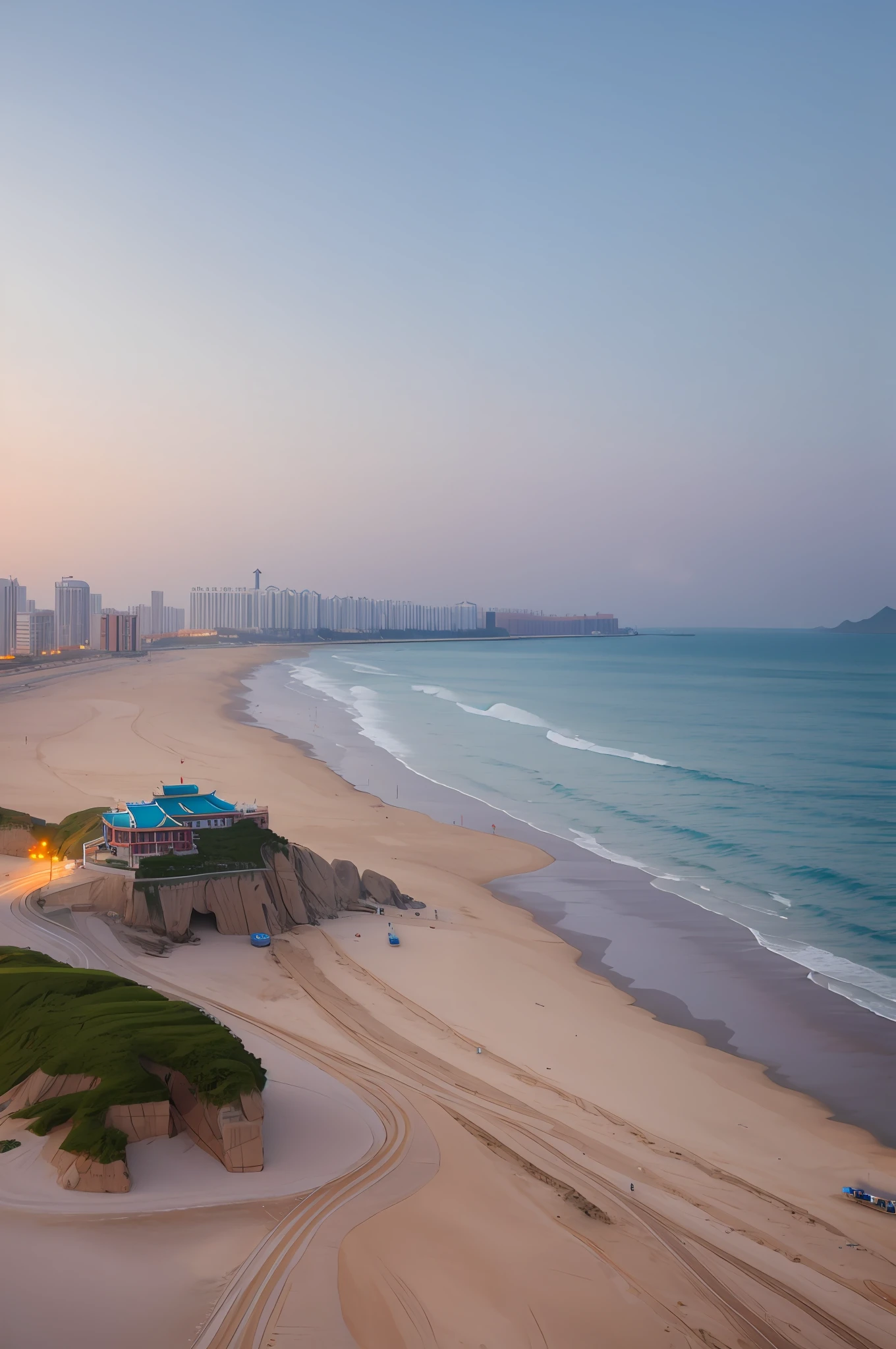 Qingdao, China, HD, daytime, beach, sea, coastline