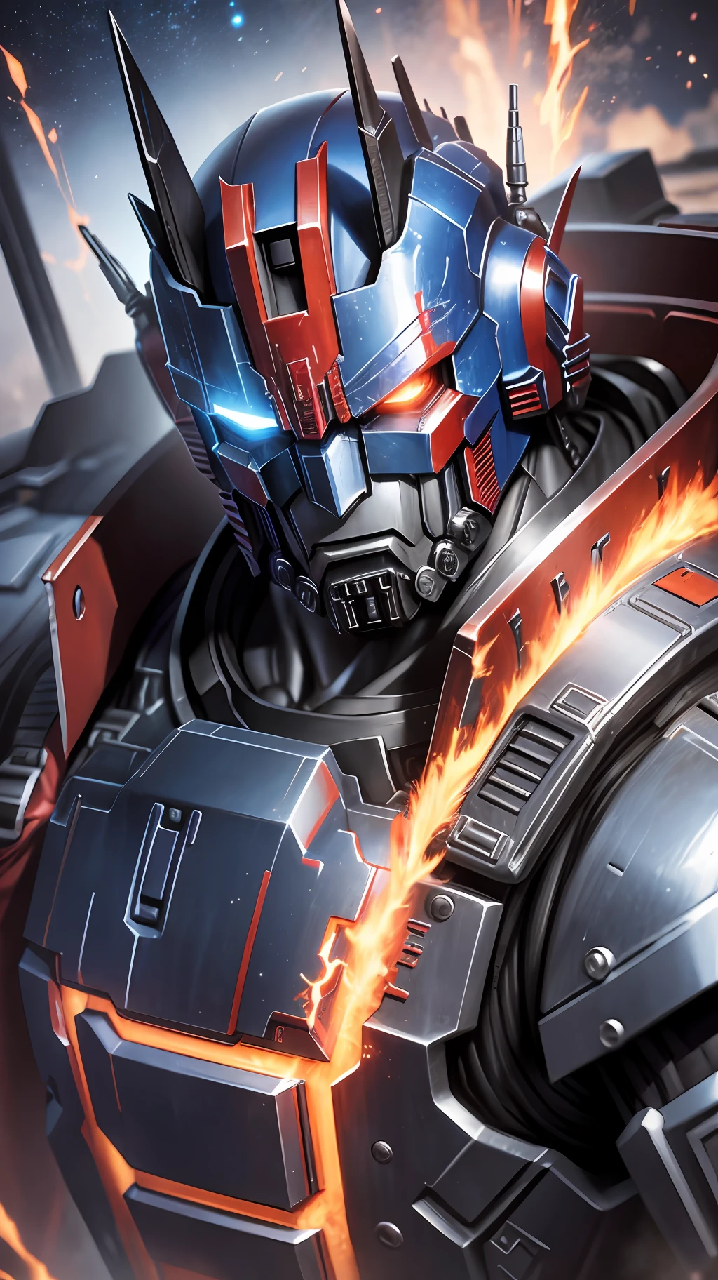 Optimus Prime，雷神索尔，UHD, high details, high quality, best quality, 1080P, HD, highres --auto --s2