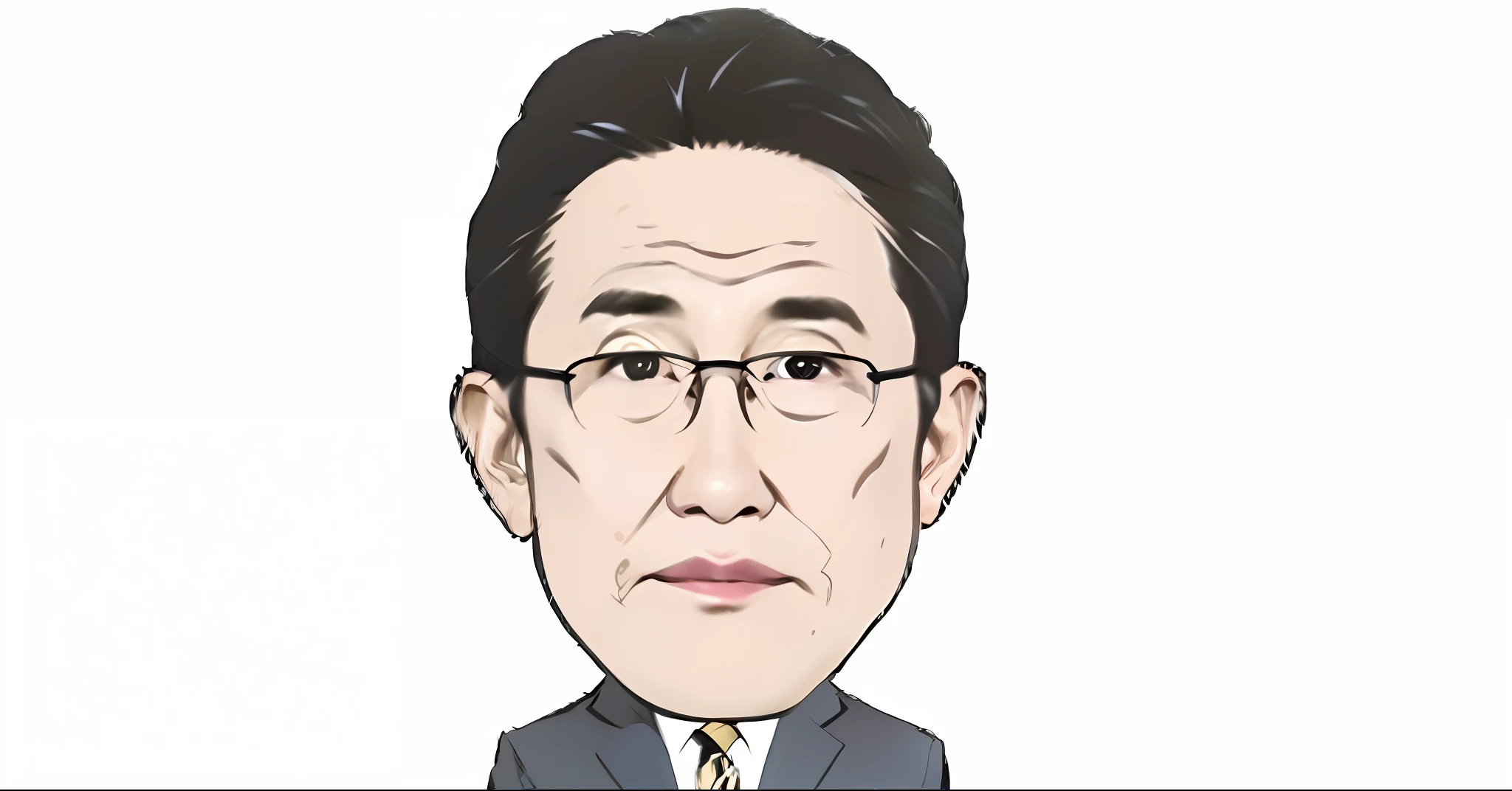 cartoon of a man in a suit and tie with a serious look, inio asano, akihito yoshida, shinichi sakamoto, tokio aoyama, manga style of kentaro miura, kentaro miura manga style, in style of kentaro miura, akiyuki shinbo, tezuka osamu
