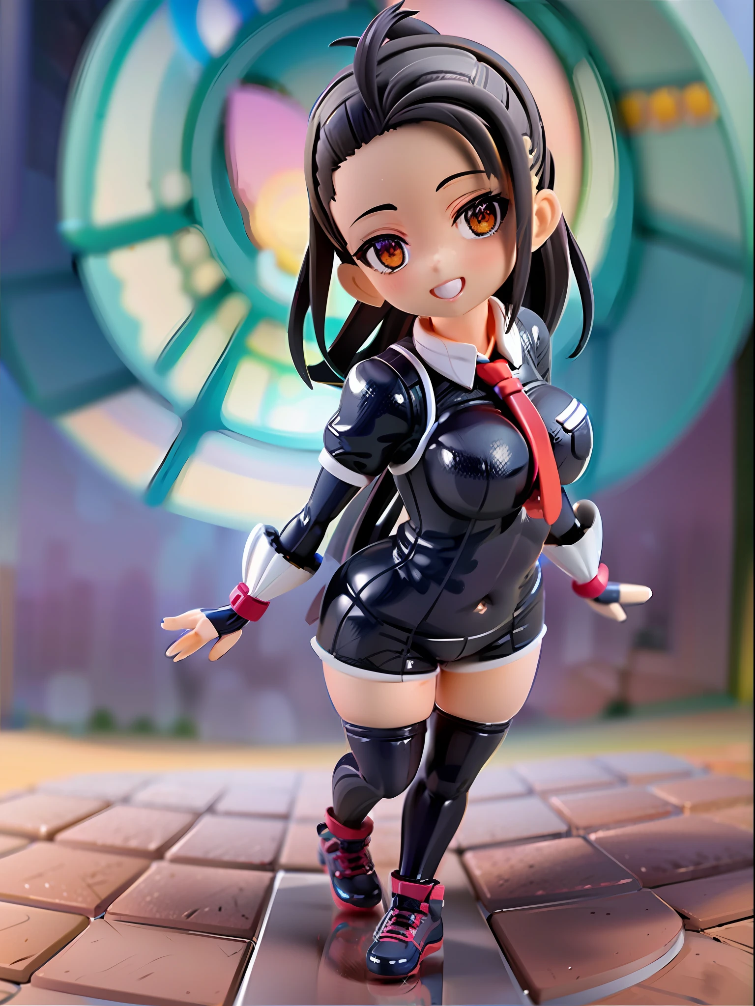 1girl, chibi, [realistic], [3d], (3dcg), ((octane render)), [fisheye], smile, full body
BREAK
(8k, RAW photo, best quality, masterpiece:1.2), ultra high res, (((realistic, photo-realistic))), professional lighting, detailed lighting, professional photography, fisheye, dynamic angle, high quality, high res, extremely detailed, bloom
BREAK
depth of field, sketch, sharp focus, soft lighting, good composition, god light highlight, detailed, (((photorealistic details))), detailed skin, to8contrast style