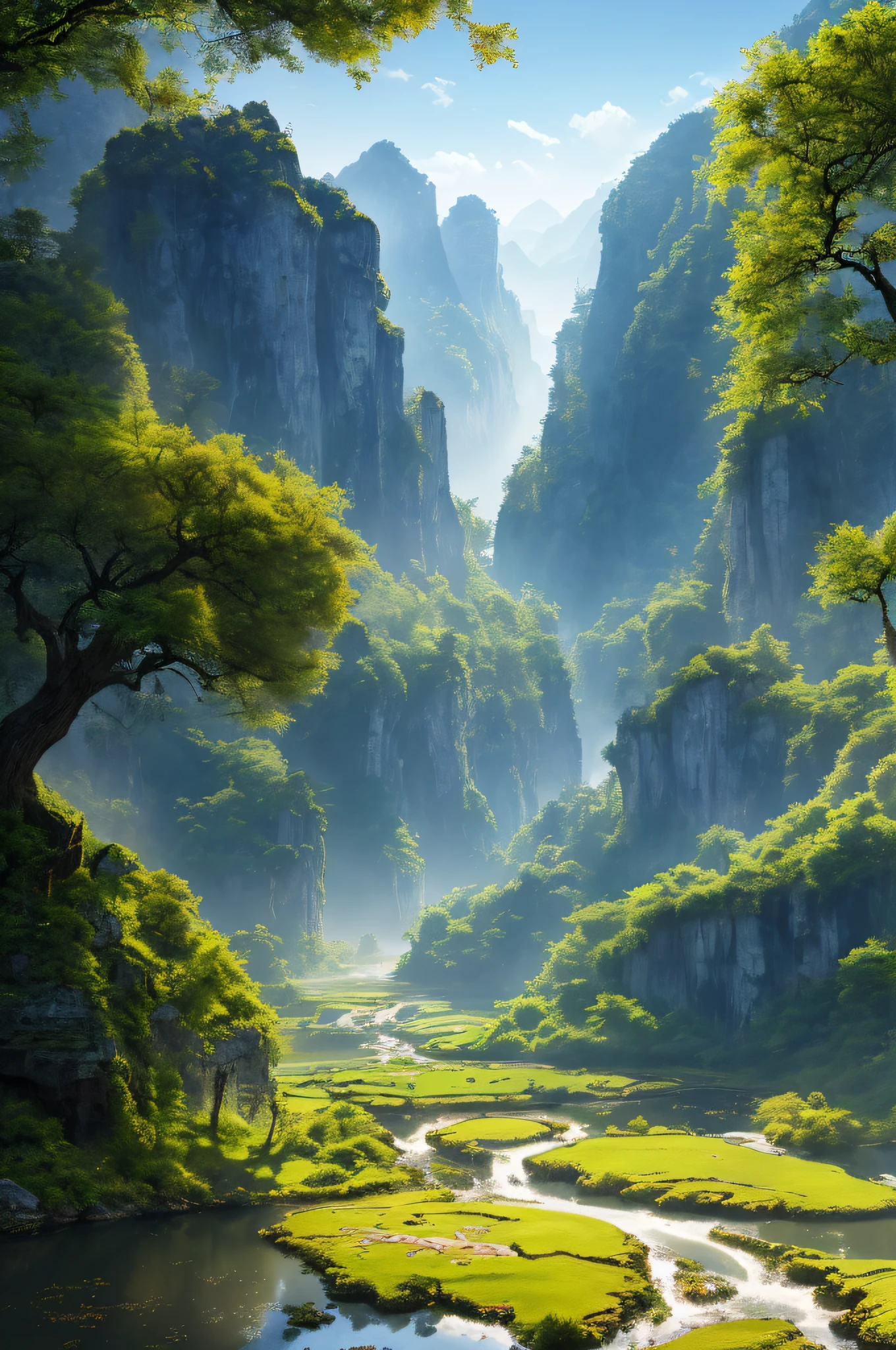 Masterpiece, best quality. (Very detailed 8K wallpapers), (best quality), (best photos), (best shadows), Chaoshan song and dance, photorealistic photo, early morning.