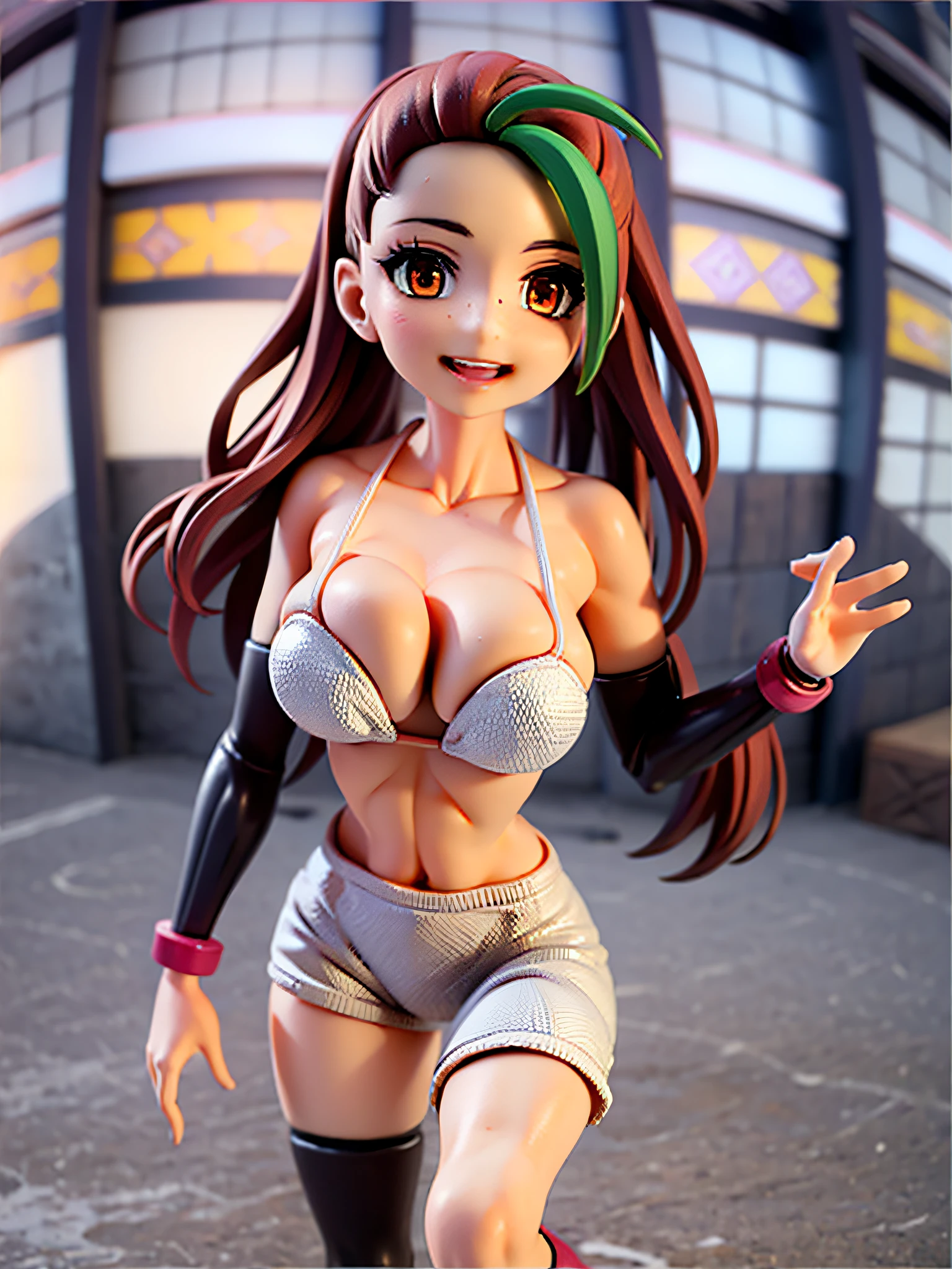 nemona, 1girl,chibi, [realistic], [3d], (3dcg), ((octane render)), [fisheye], smile, full body
BREAK
(8k, RAW photo, best quality, masterpiece:1.2), ultra high res, (((realistic, photo-realistic))), professional lighting, detailed lighting, professional photography, fisheye, dynamic angle, high quality, high res, extremely detailed, bloom
BREAK
depth of field, sketch, sharp focus, soft lighting, good composition, god light highlight, detailed, (((photorealistic details))), detailed skin, to8contrast style