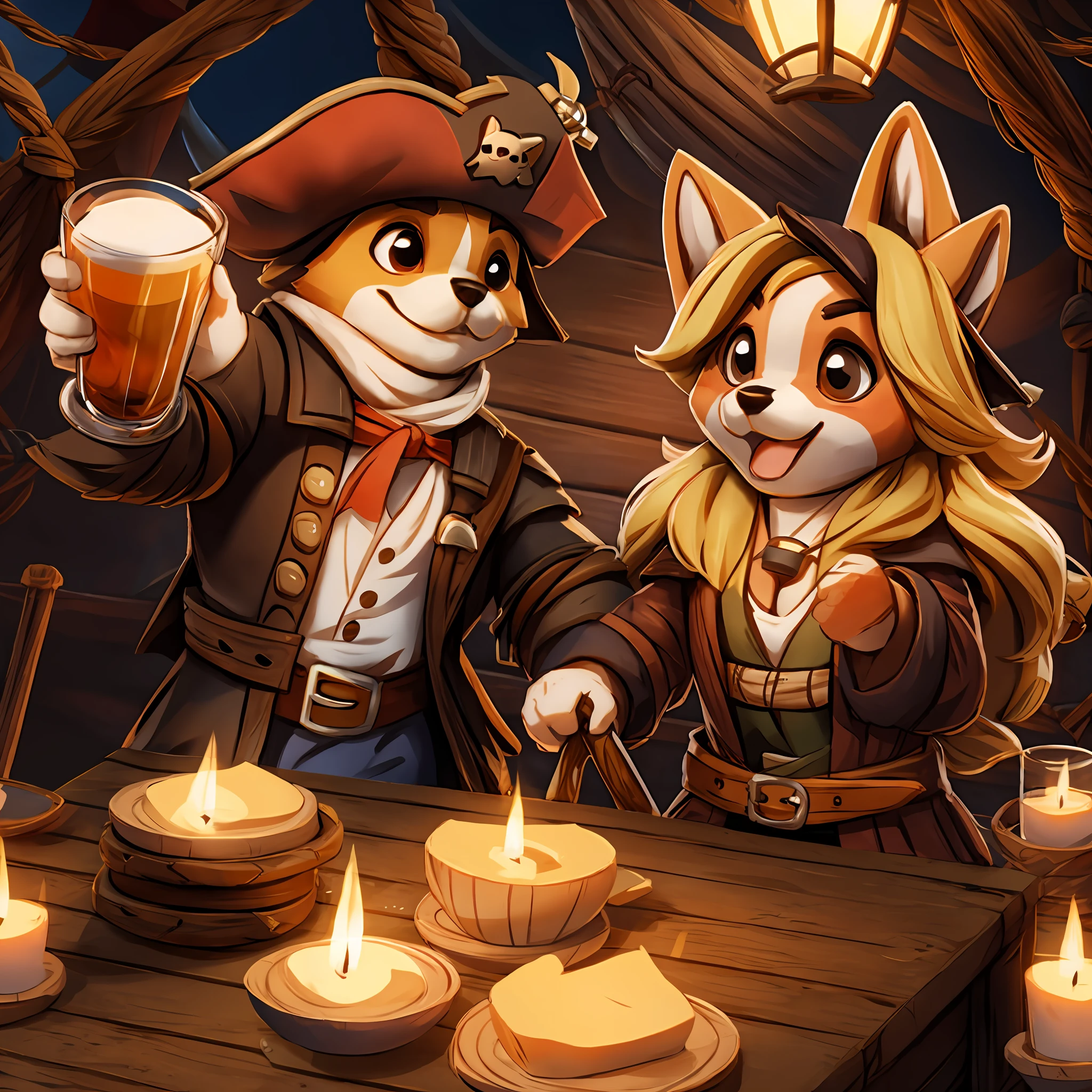 cute corgi as a pirate, IPA Award wining masterpiece