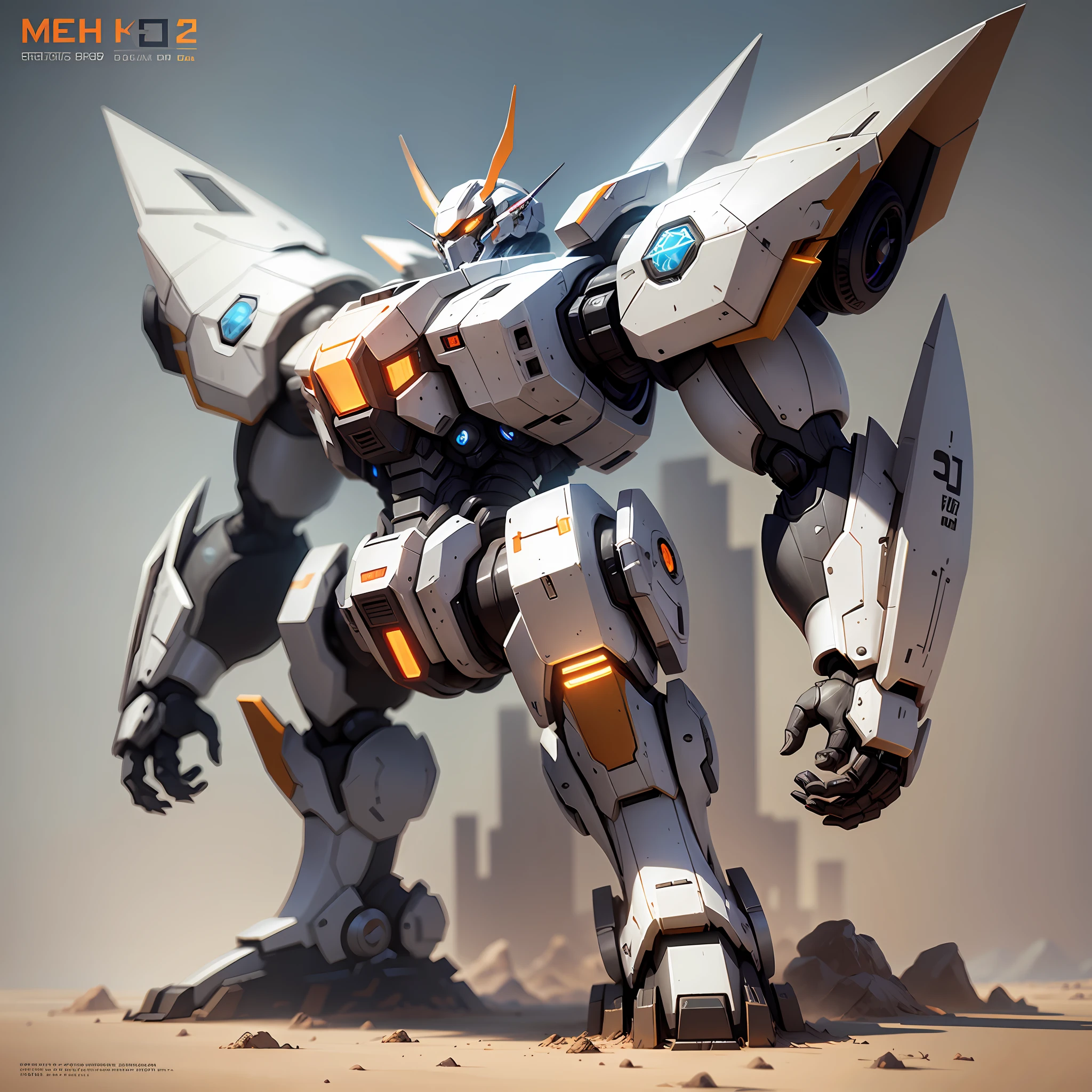 Mecha, Digital Painting, ArtStation, Concept Art, Sharp Focus, Illustration, Global Illumination, Shadows --auto --s2