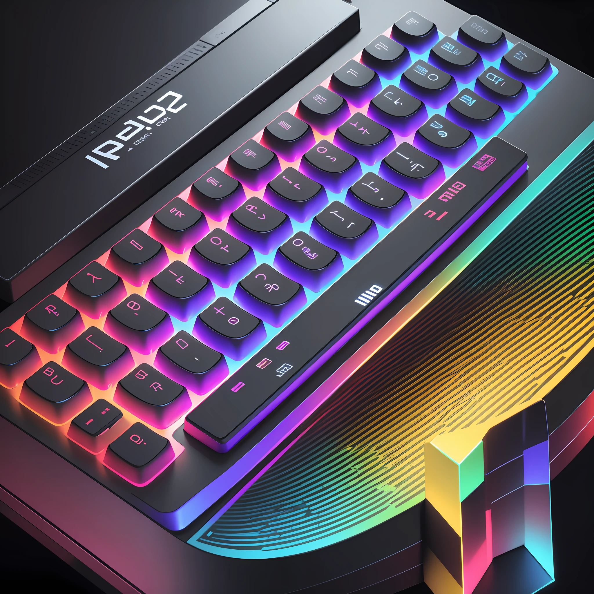 RGB keyboard, ultra realistic, ultra hd, 8k picture, --auto --s2