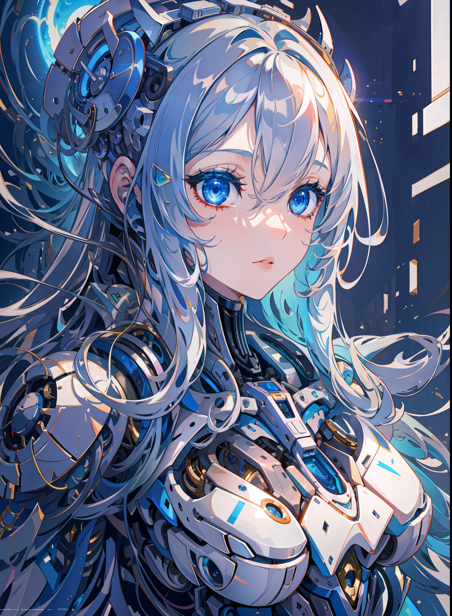 (original) , (very detailed wallpaper) , very detailed illustrations, (1 Girl) , beautiful eyes, (delicate face) , perfect detail,
((mechanical parts)), mechanical spine, mechanization, future, wide hips, laboratory, ((mecha)), stylish energy \(module\), repairing,
(best lighting) , (super complex detail) , 4K Unity, (super detailed CG: 1.2) , (8K: 1.2) , lifelike