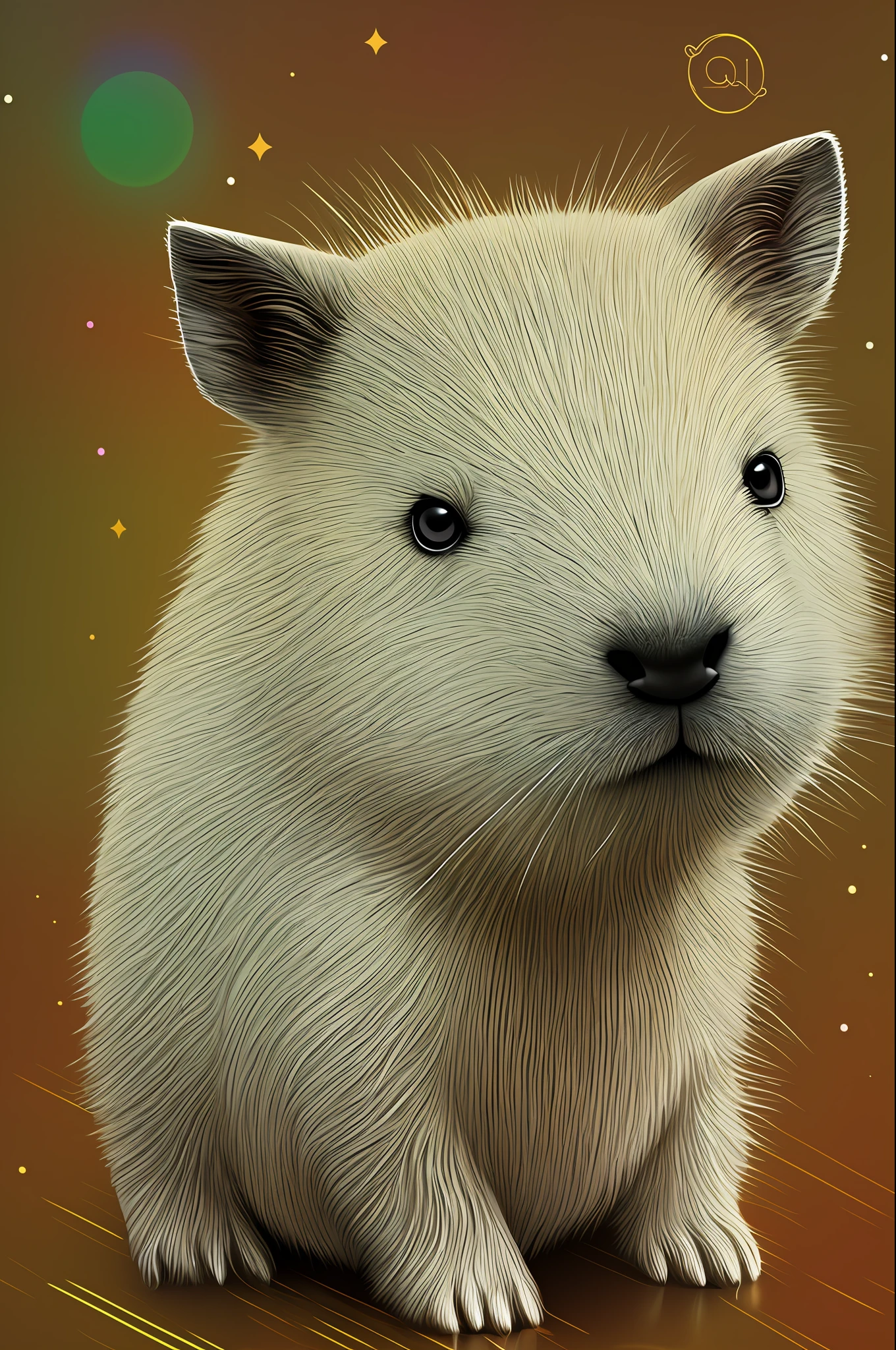 cute little surreal white capybara with colored eyes, realistic, logo design, cartoon, cinematic light effect, glamour, 3D vector art, cute and quirky, art fantasy, bokeh, hand drawn, digital painting, soft light, isometric style, 24K resolution, optical rendering, high purity, vector images, optical masterpiece, professional photography career, spatial context --auto --s2