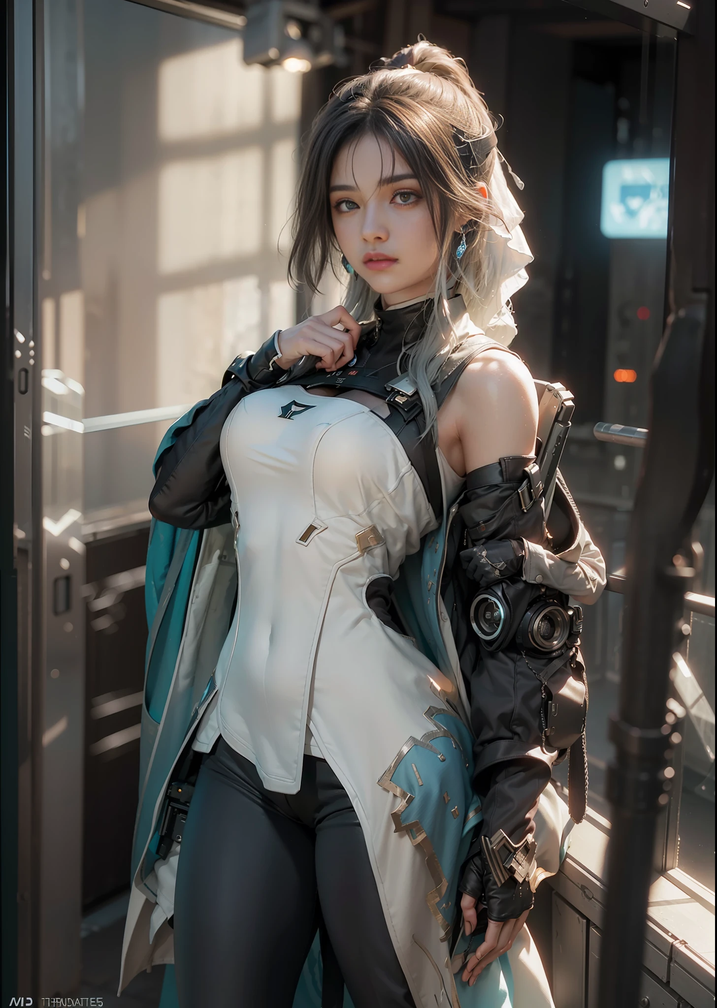 ((Best quality)), ((masterpiece)), (detailed: 1.4), 3D, an image of a beautiful Lauren jauregui happy cyberpunk, HDR (high dynamic range), ray tracing, NVIDIA RTX, super resolution, unreal 5, subsurface dispersion, PBR texturing, post-processing, anisotropic filtering, depth of field, maximum clarity and sharpness, multi-layer textures, albedo and specular maps, surface shading, accurate simulation of light-material interaction,  perfect proportions, render octane, two-tone lighting, wide aperture, low ISO, white balance, rule of thirds, 8K RAW,