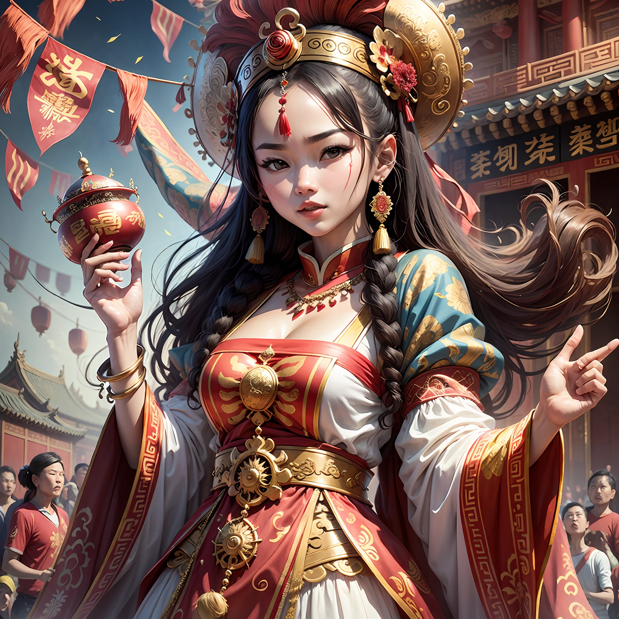 A float for Carnival whose theme is the Forbidden City in China --auto --s2