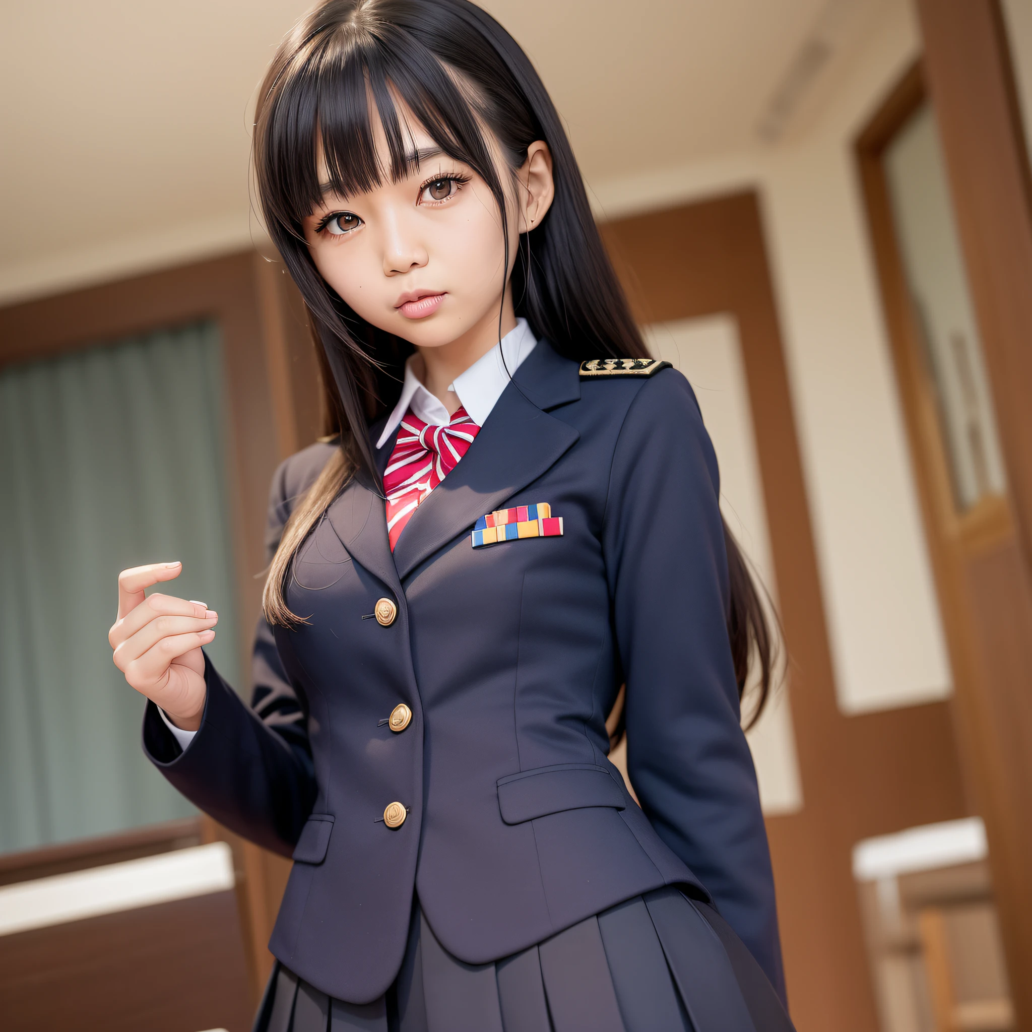 Ala Fed asian woman in uniform posing for photo, Japan school uniform, magic school student uniform, JK uniform, Seifuku, Japan school uniform, Japan girl uniform, school uniform, school uniform, magic school uniform, loose coat collar sailor suit, cute schoolgirl, girl in uniform, black uniform