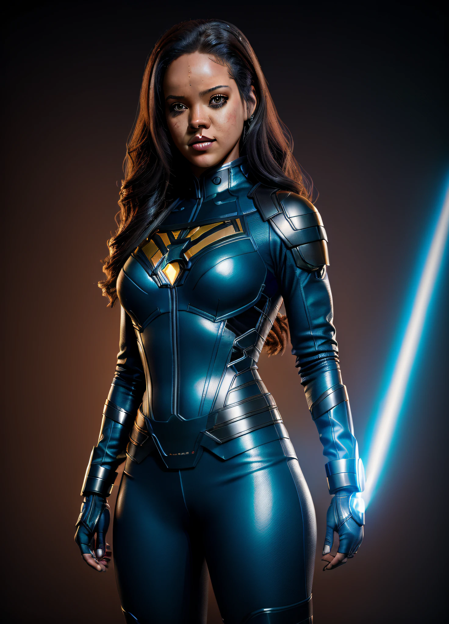 photo of a woman SUPER HERO OUTFIT, X MEN EVOLUCION , FULL BODY, (((front to camera))), detailed face, , style, ultra detailed photography, cinematic lighting, , 4k, high resolution, detailed skin, detailed eyes