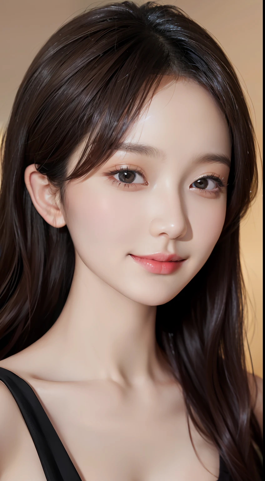 Masterpiece, Best Quality, Portrait of 1girl,Korean woman,(Masterpiece, Pretty person,Polluted smile),Virtual YouTube,Detailed skin texture, Detailed cloth texture, Beautifully detailed face, Masterpiece, Clavicle,