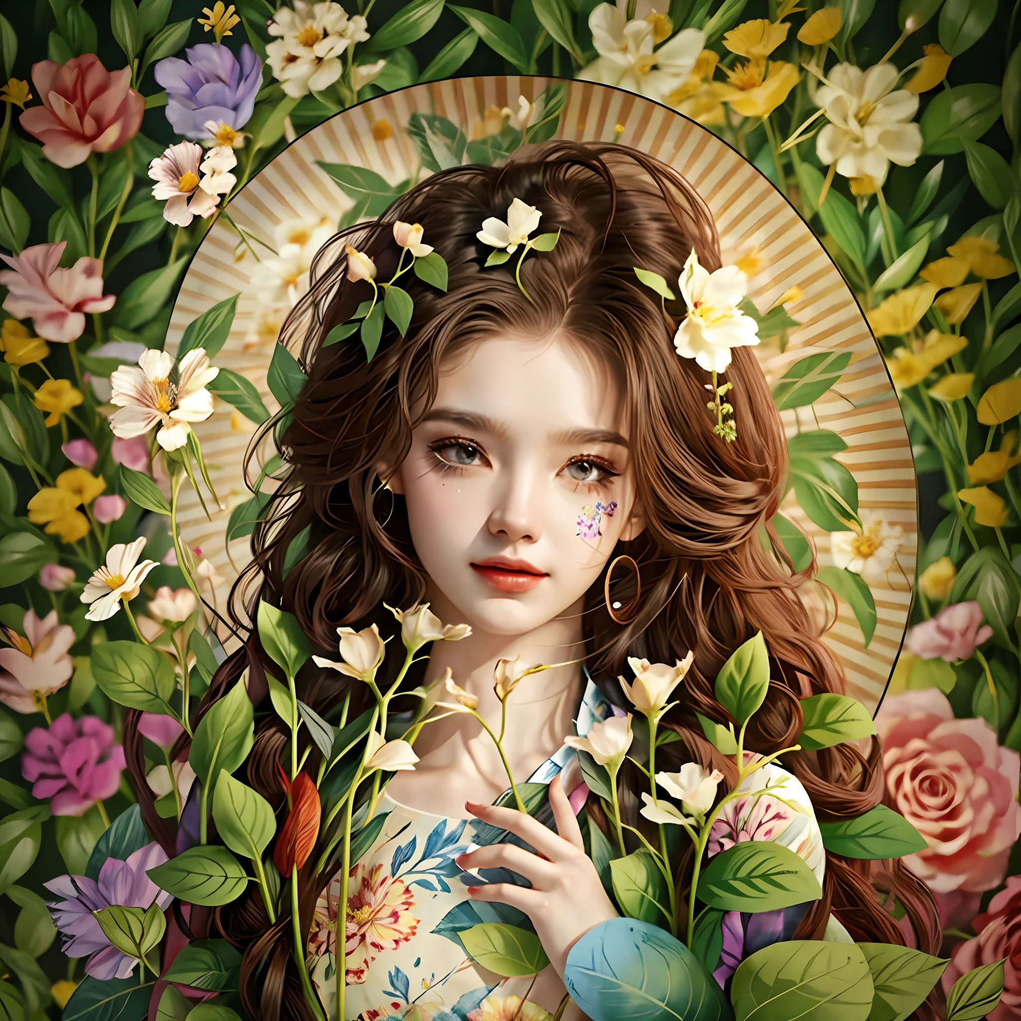 Humans looks like as a flowers background flowers