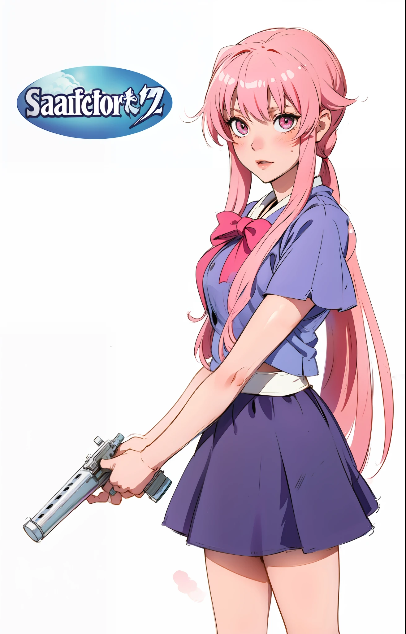 Gasai Yuno, pink hair, demon slayer