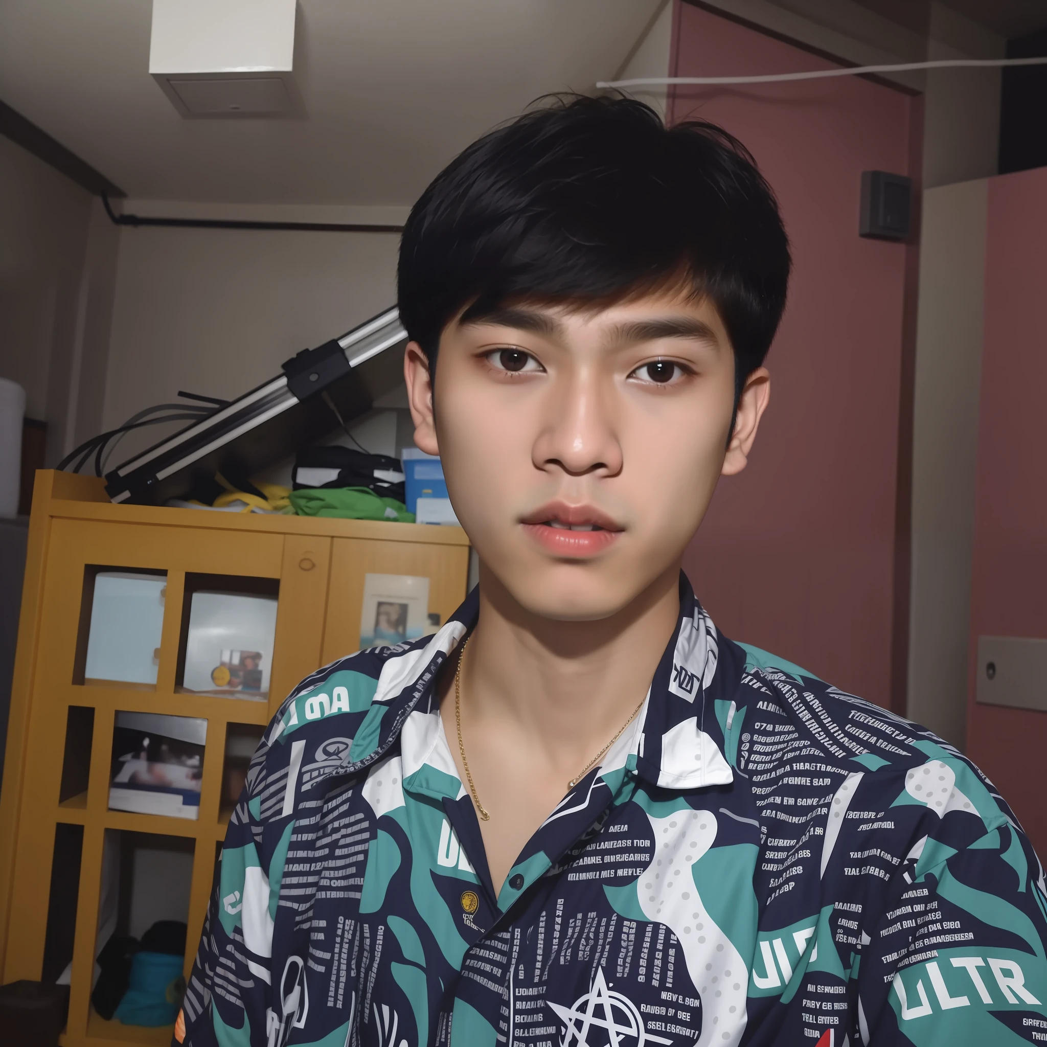 there is a young man that is standing in a room, with accurate face, 1 7 - year - old boy thin face, ayan nag, ismail, teenage boy, ramil sunga, male teenager, potrait, thawan duchanee, around 1 9 years old, riyahd cassiem, old picture, nivanh chanthara, young man