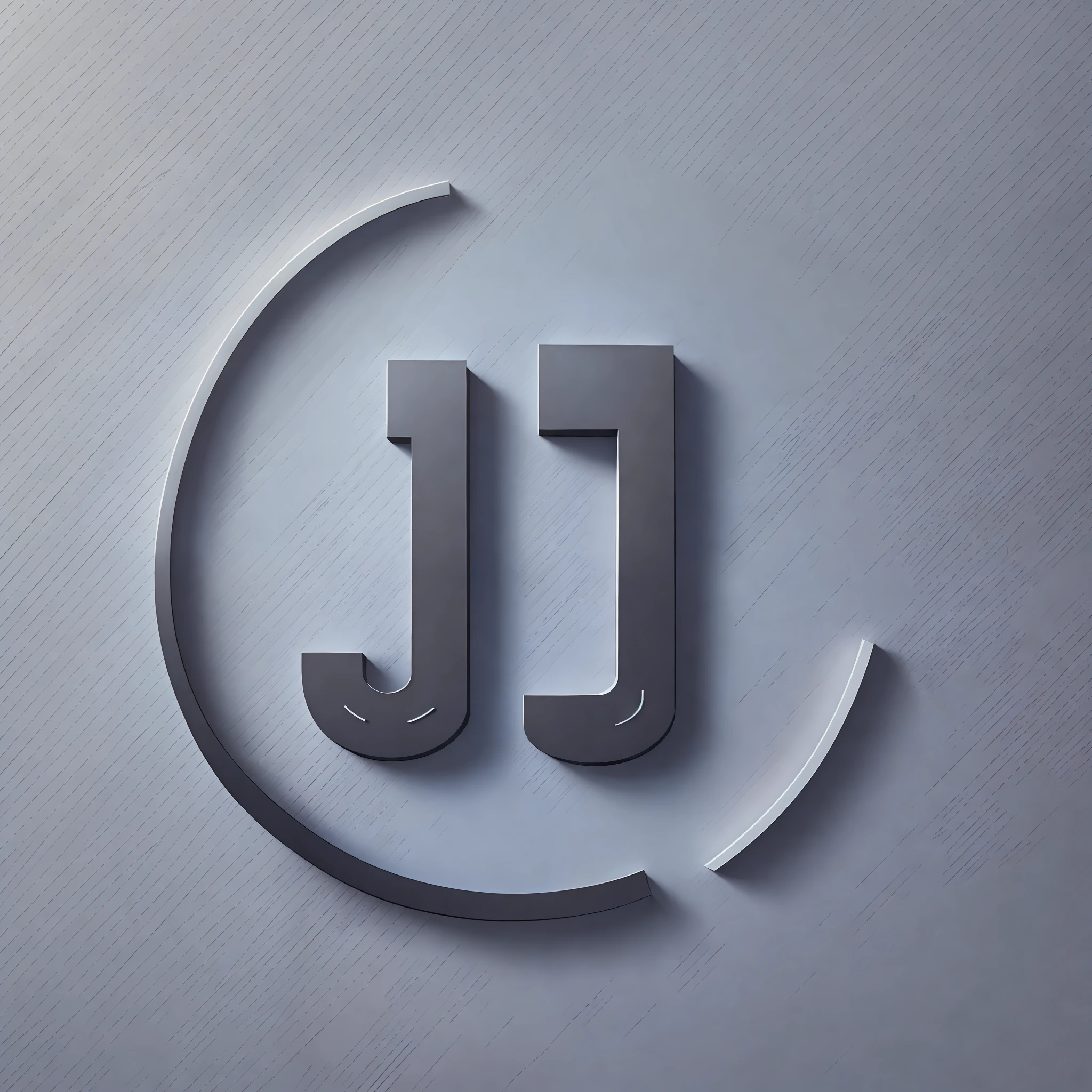 An epic frontend structure logo, two letter jots ( jj ), technology theme, very cute shape, small-scale miniature painting style, minimalism, lite object style, top view, matte, white background, smooth round shape, ultra high definition details, 8k --auto --s2