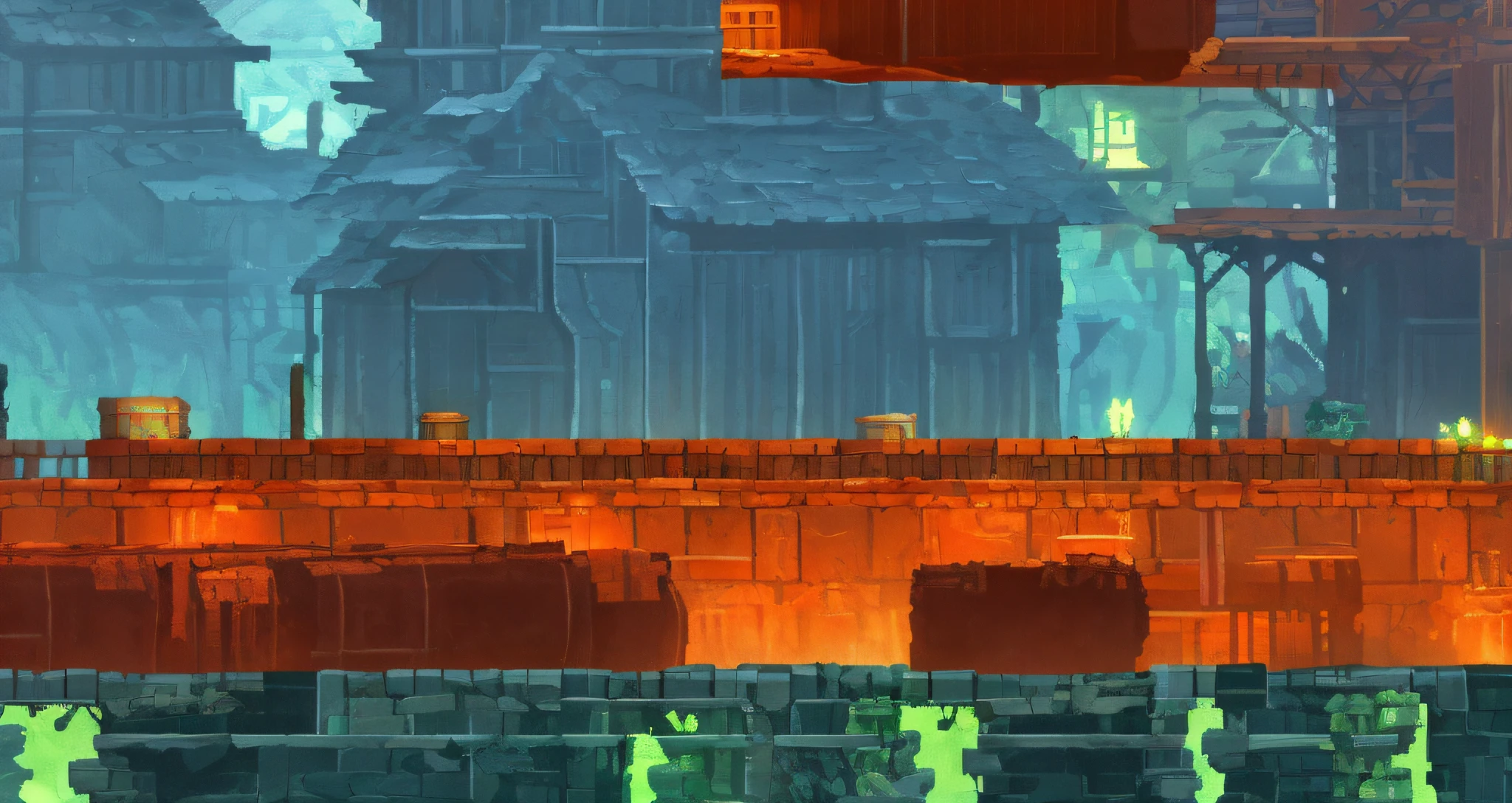 2d platformer, level design, highly detailed, digital painting, artstation, concept art, smooth, sharp focus, illustration,