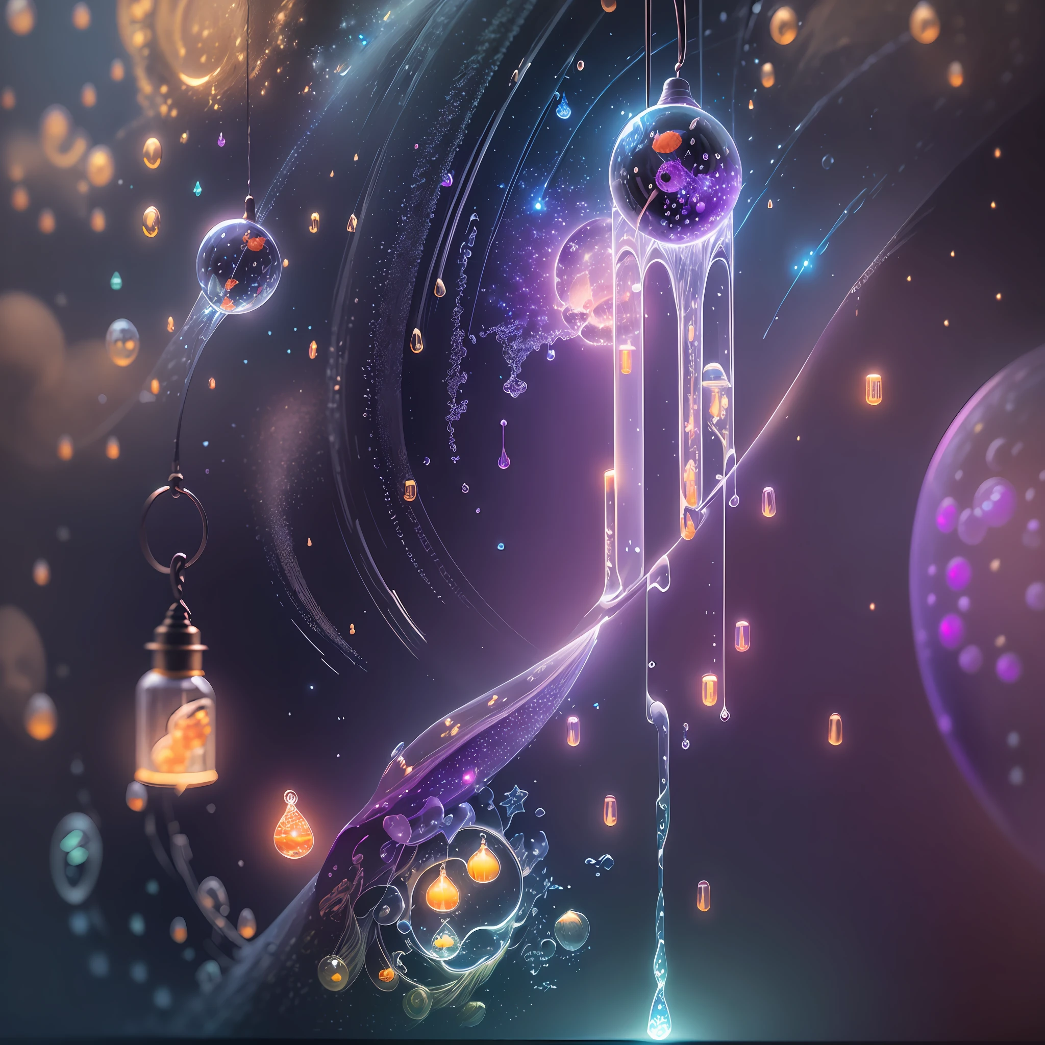 Computer, Extensive Landscape Ultrasound Photography soap bubbles, lighthouse, rain, fly agaric (general view showing soap bubbles), inside the soap bubble rain (ultradetailed), full moon, (detailed), moon, glass (detailed), night night, moon reflection, (1:3), fireflies (1:3), BREAK production art, (cold light source:1.2), (Firefly:1.2), purple, fire particles, colors, complex details, volumetric lighting, realistic fantasy BREAK (masterpiece:1.2), (Best Quality), 4K, Ultra Detailed, (Dynamic Composition: 1.4), High Detailed, Colorful Details, (Gloomy Colors: 1.2), (Luminous Lighting, Atmospheric Lighting), Gloomy, Dark, Magical --auto --s2