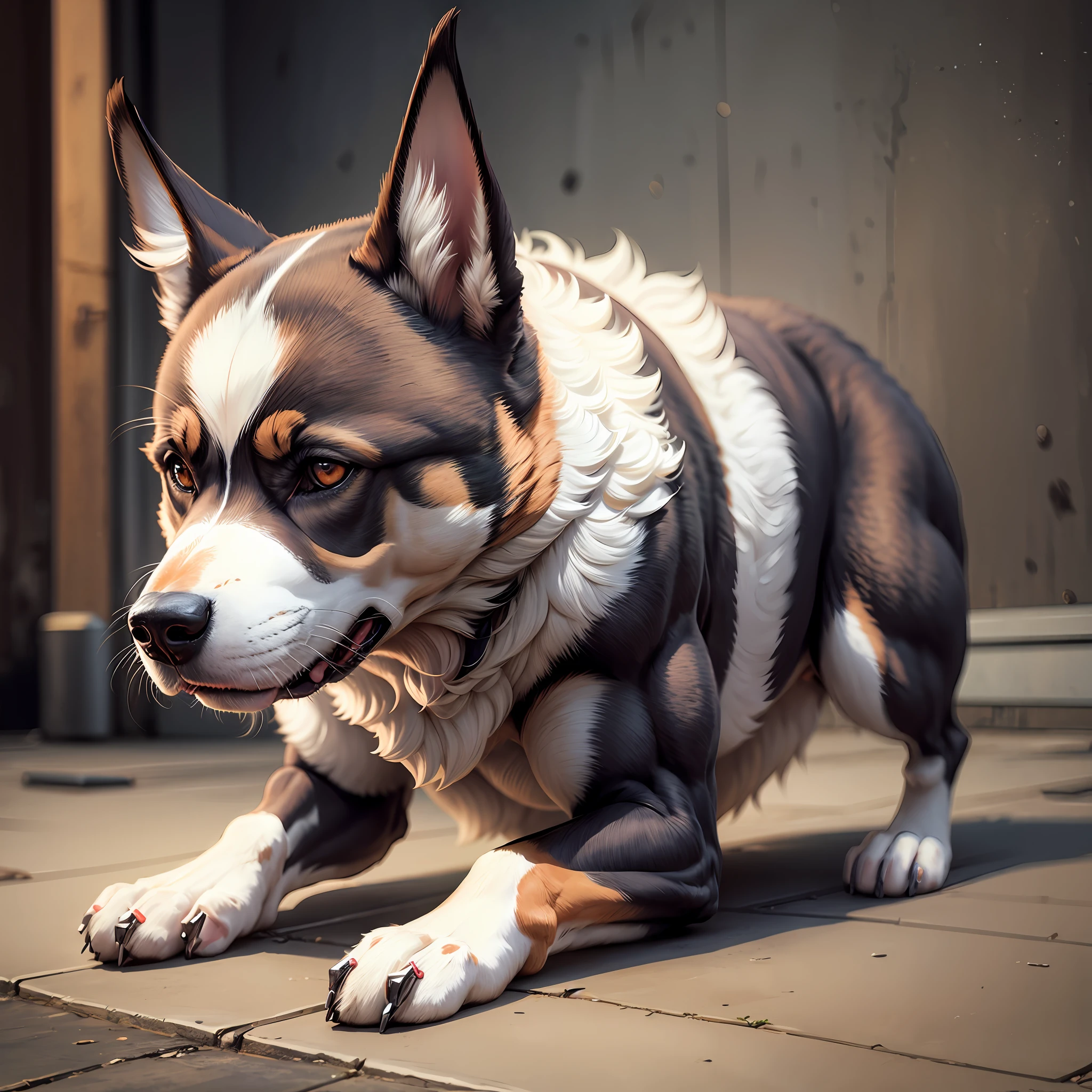 Breed a lean dog with muscular human body --auto --s2