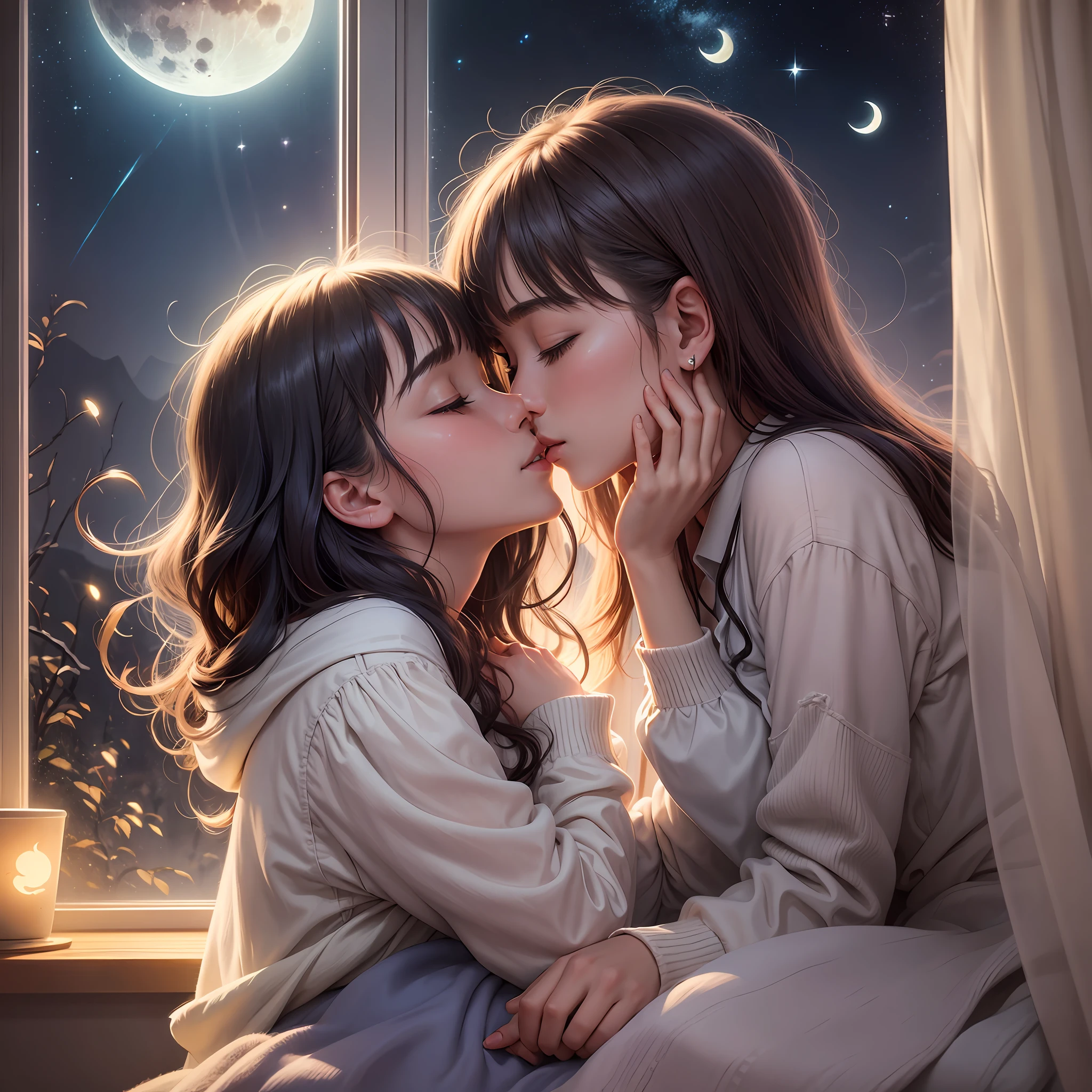 Turn off the light in your room, open the window, feel the silence of the night, listen to the laughter of the stars and feel on your face the kiss that the moon gives you in my name. --auto --s2