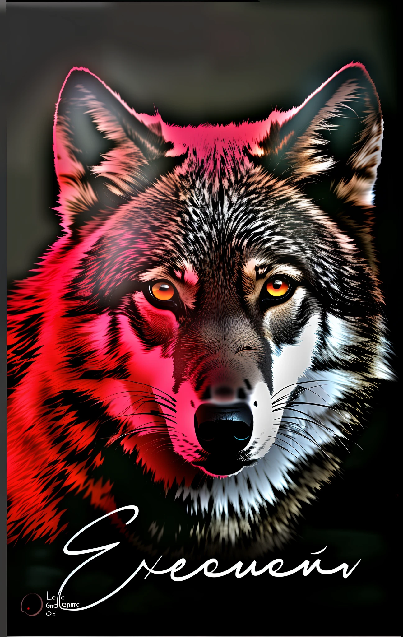 there is a picture of a wolf with red eyes on a black background, with red glowing eyes, with glowing red eyes, red glowing eyes, wolf in hell, glowing red eyes, with red eyes, fully red eyes, red eyes, dire wolf, red-eyed, his eyes are red and glowing, red - eyed, red eyed, with a red eyes