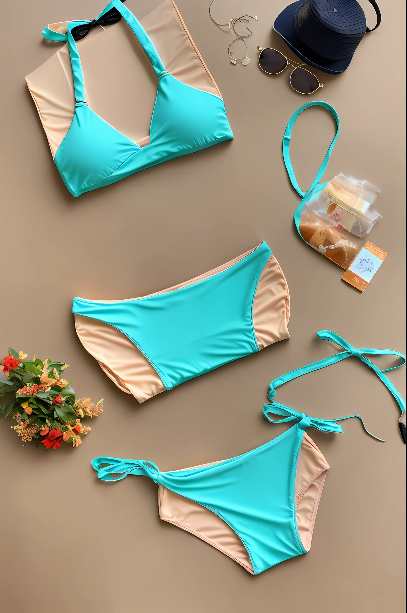 Brand new in a bikini