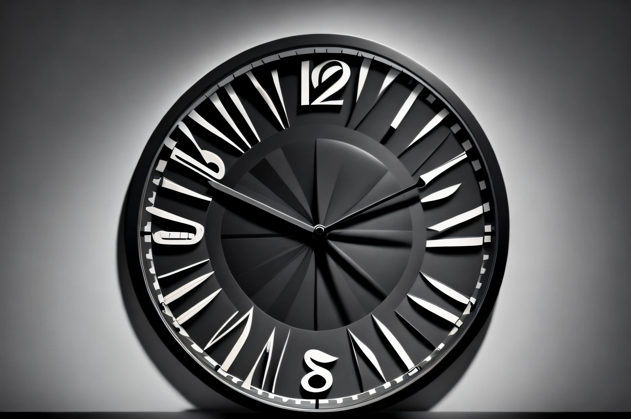 there is a black and white photo of a clock on a wall, dark textured background, dark background texture, dark gray background, solid dark background, dark background, dark grey background, background dark, dark smooth background, black atmospheric background, matte background, dark backgroud, dark black background, black gradient background, very dark background, dark smoky background --auto --s2