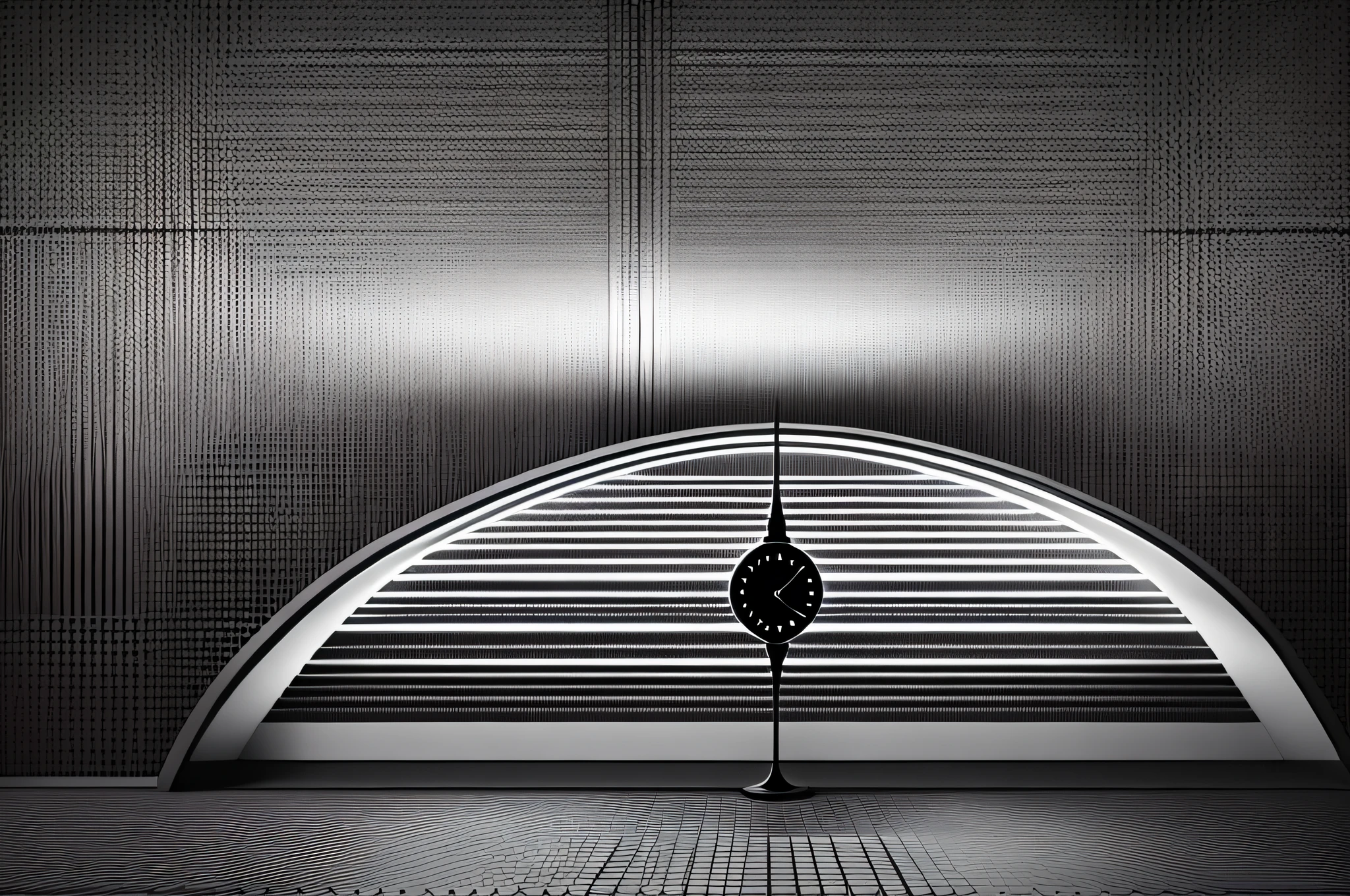 there is a black and white photo of a clock on a wall, dark textured background, dark background texture, dark gray background, solid dark background, dark background, dark grey background, background dark, dark smooth background, black atmospheric background, matte background, dark backgroud, dark black background, black gradient background, very dark background, dark smoky background --auto --s2