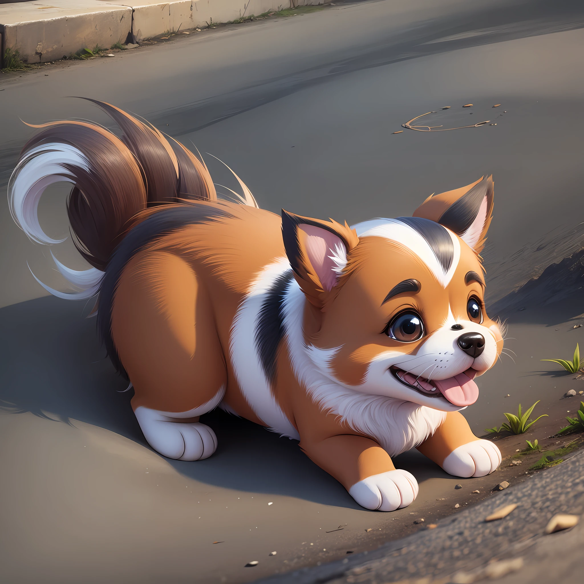 Cartoon cute puppy --auto --s2
