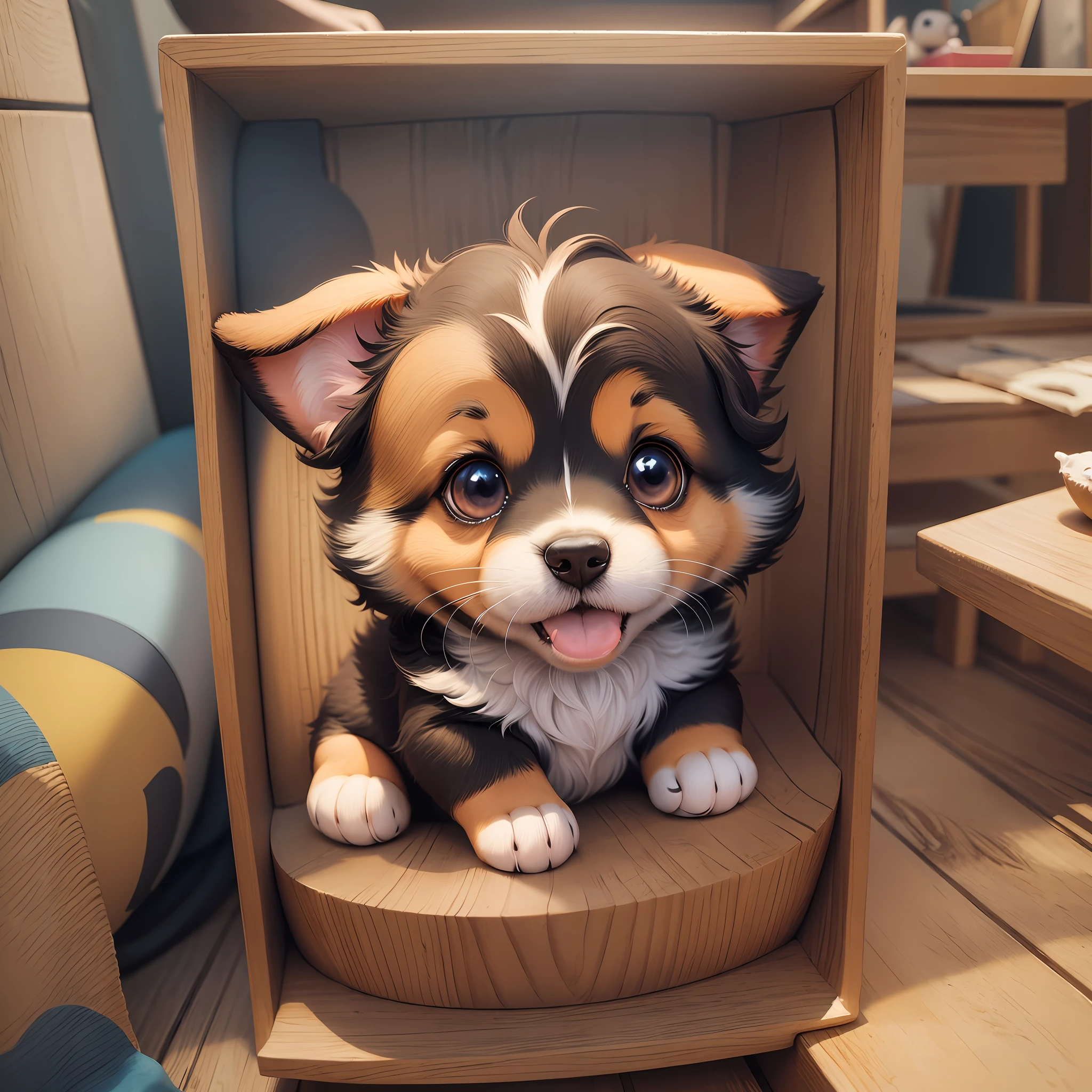 Cartoon cute puppy --auto --s2
