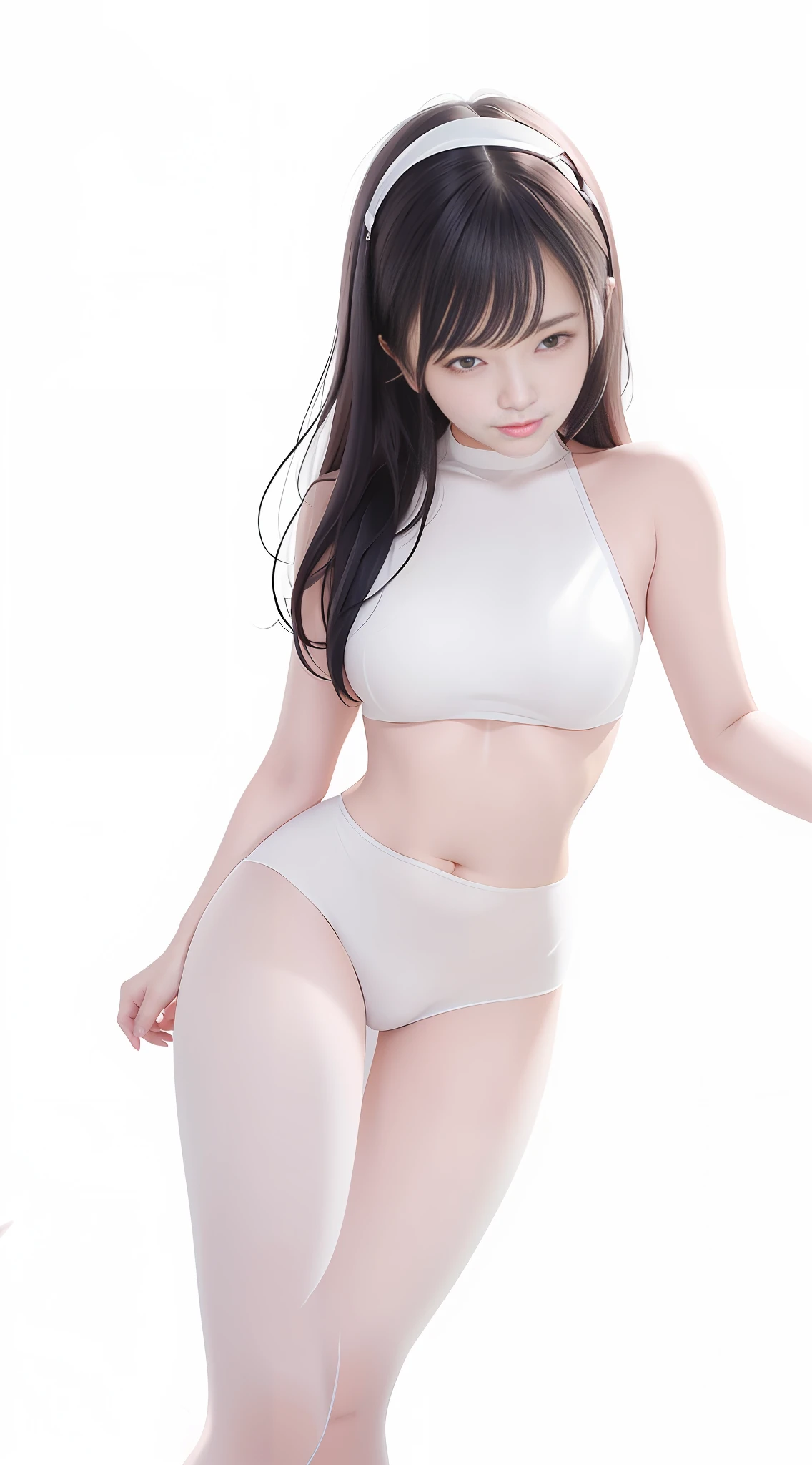 white silk stocking