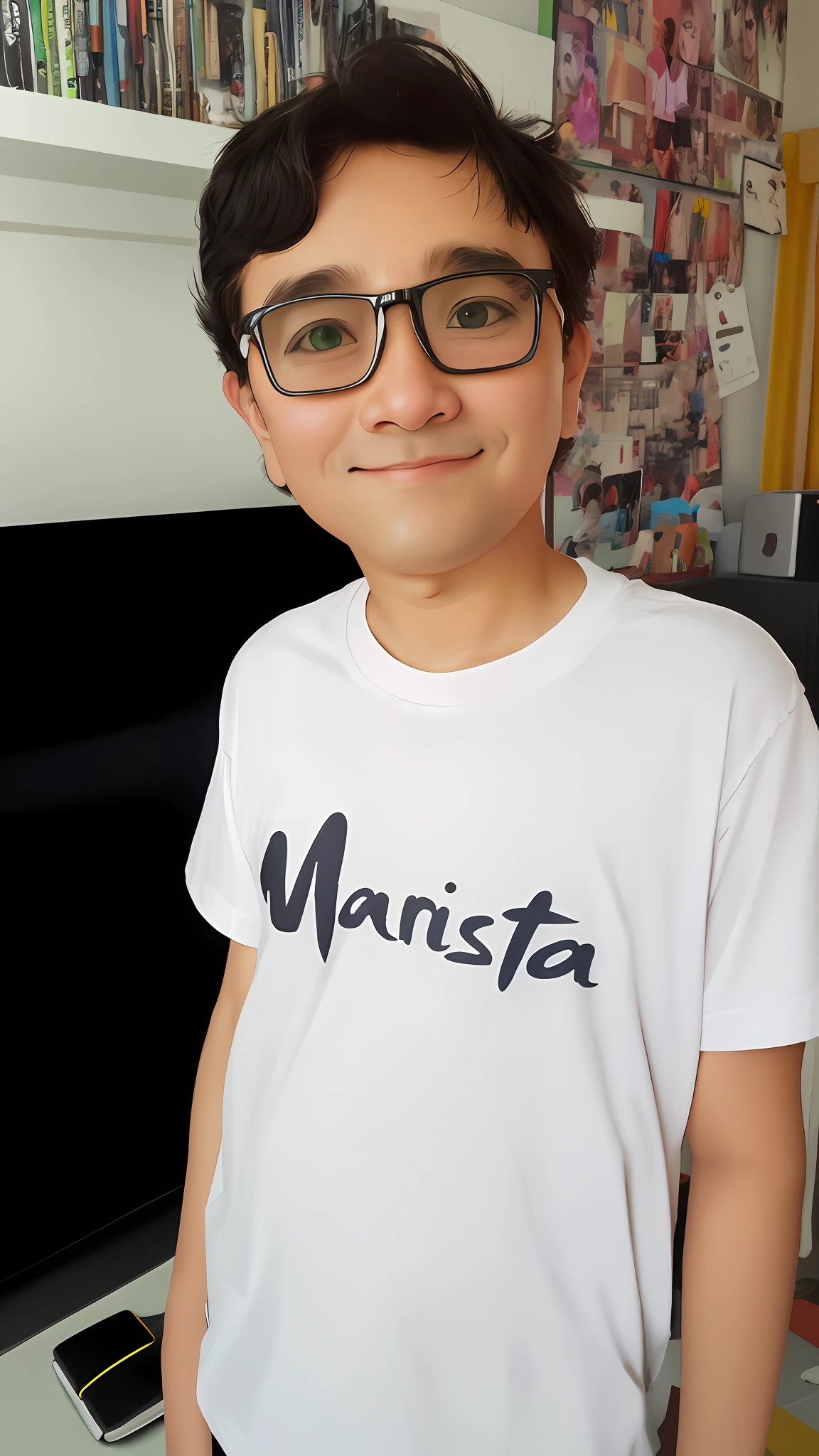 Create a cartoon-like image