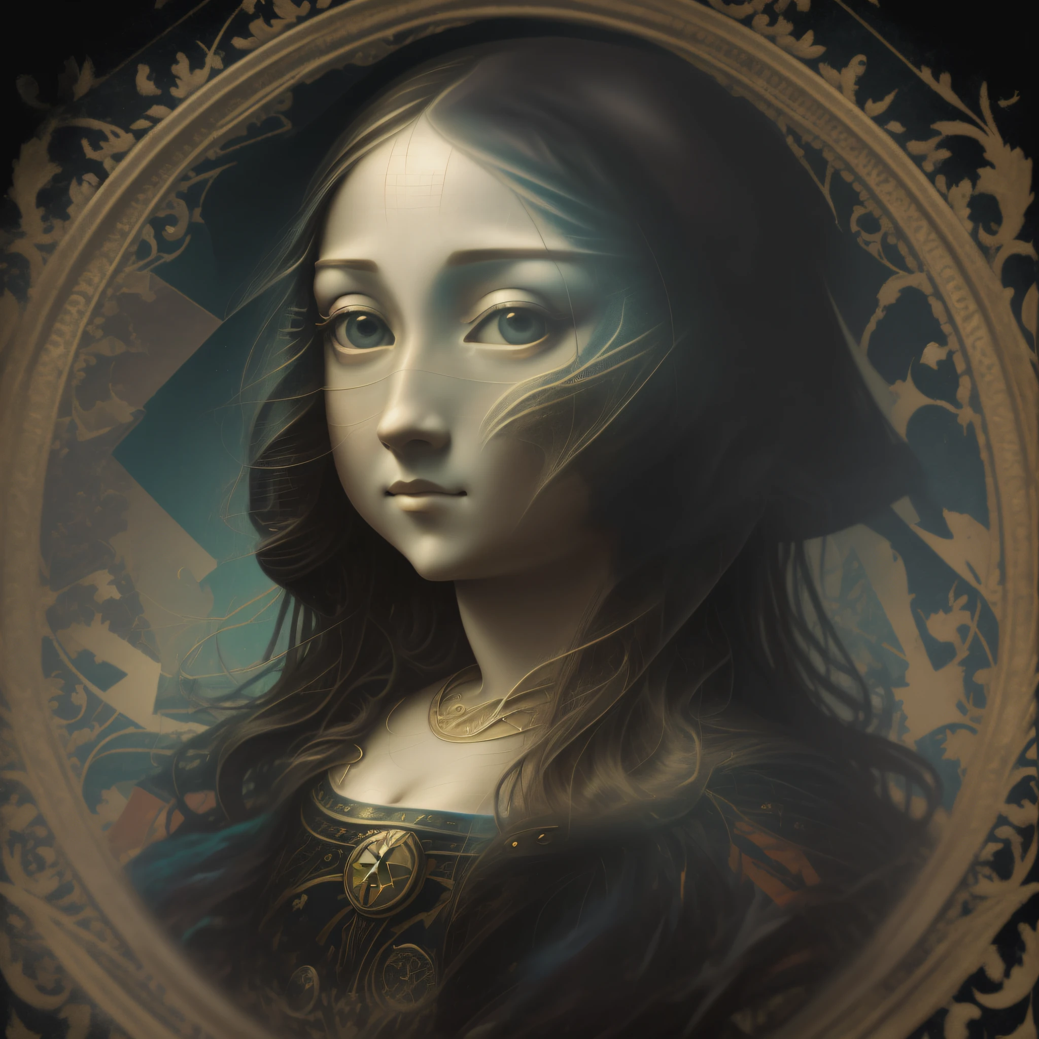 I NEED A RE-READING OF MONALISA, IN A SURREAL STYLE WITH MODERN STYLES IN A NEW COLORFUL EARTH AGE --auto --s2