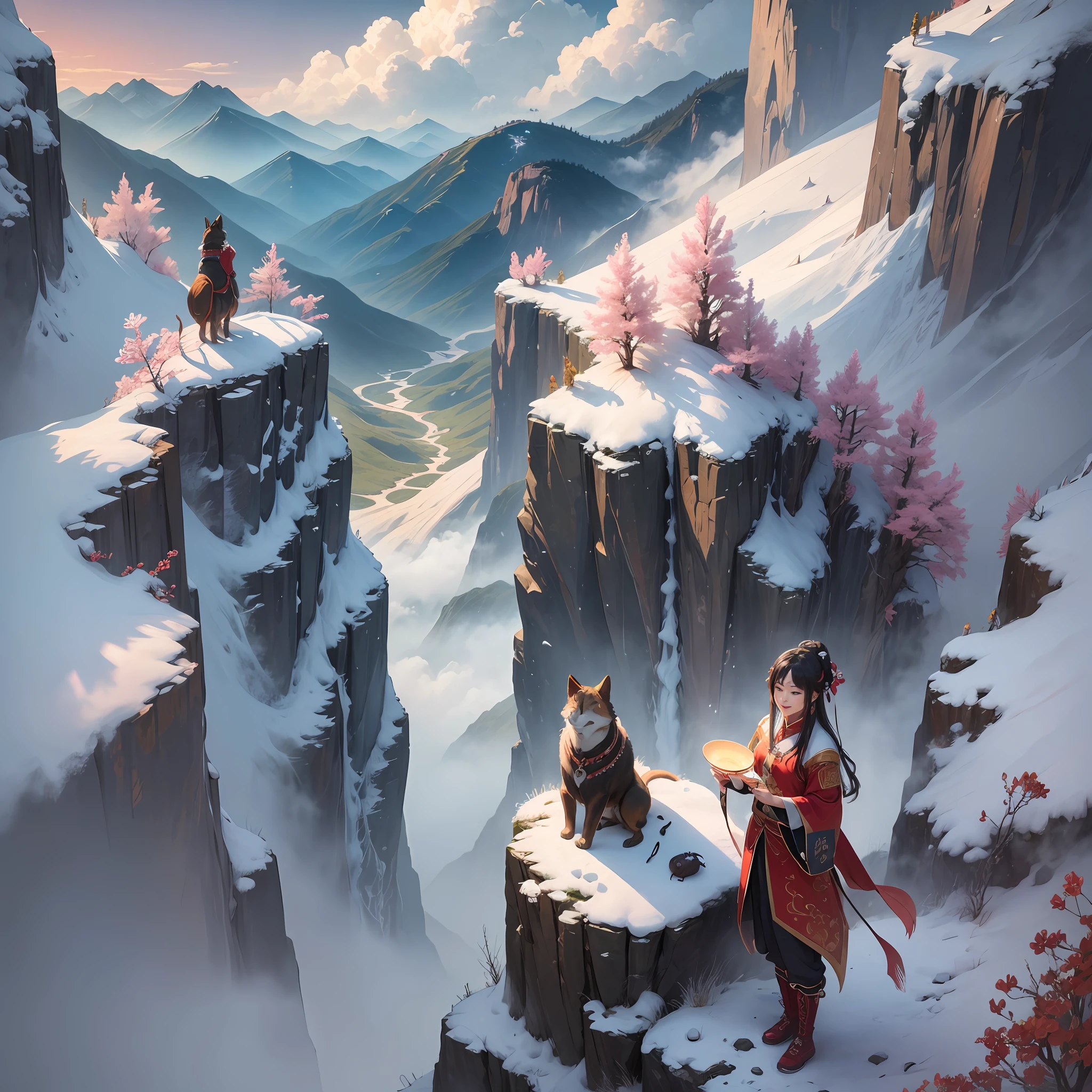 If anyone is a mountain of Xi, he will be led by Xue Li Xi to the female Luo
It is both smiling and smiling, and Zi Muyu is good
Ride the red leopard from the fox, and Xin Yi Che Xi tie the laurel flag
was taken by Shi Lanxi to Du Heng, and folded Fang Xinxi to think
The rest of the ghostly place finally disappeared, and the road was difficult to be alone
Above the mountain, the clouds are silent
The dark and chaotic day, the east wind is blowing and the gods are raining
Stay in the spirit and forget to return, and the years are both Yan and Hua Yu
Picking three shows in the mountains, Shi Lei is full of vines
The complaining son forgot to return, and Jun Si I was not idle
The people in the mountains are Xifang Duruo, drinking stone springs and pines
Jun Si I was suspicious
Thunder fills the rain, chirping and chirping in the night