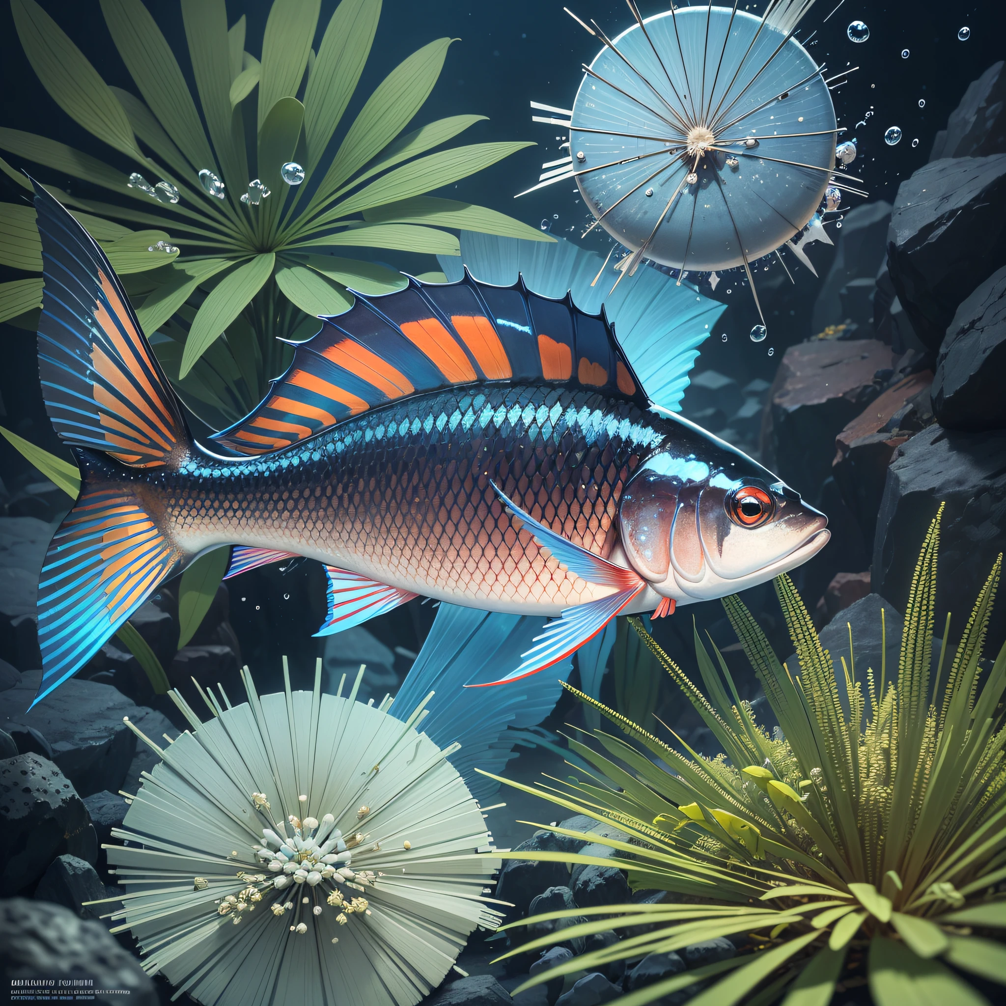 An avatar of a fish of the genus Astyanax, of the family Characidae, lambari for a twitch channel --auto --s2