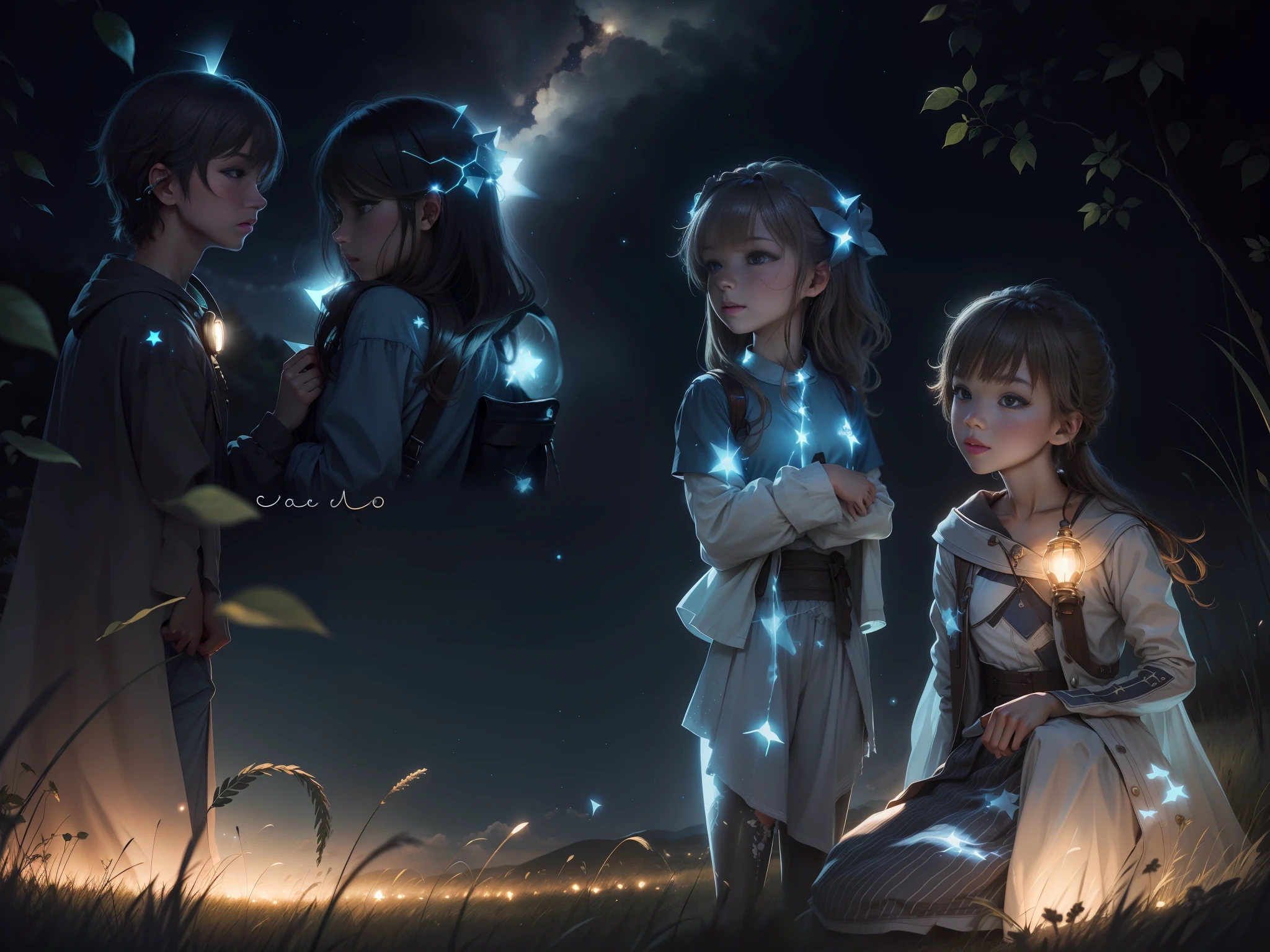"Starry sky, meadows, bright lighting, natural countryside". --auto --s2