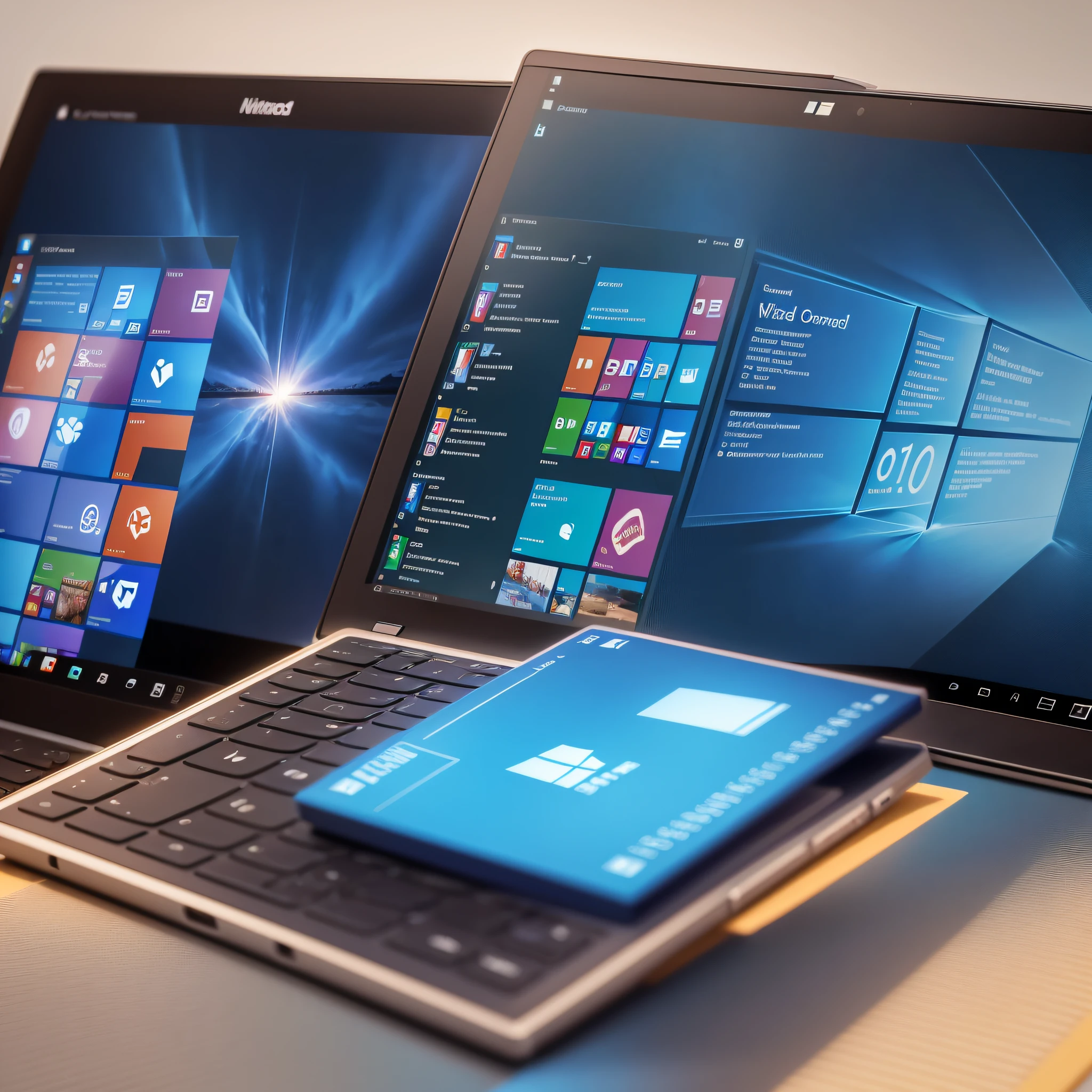 Cover for Windows 11 course, computer screen with a windows 11 system background --auto --s2