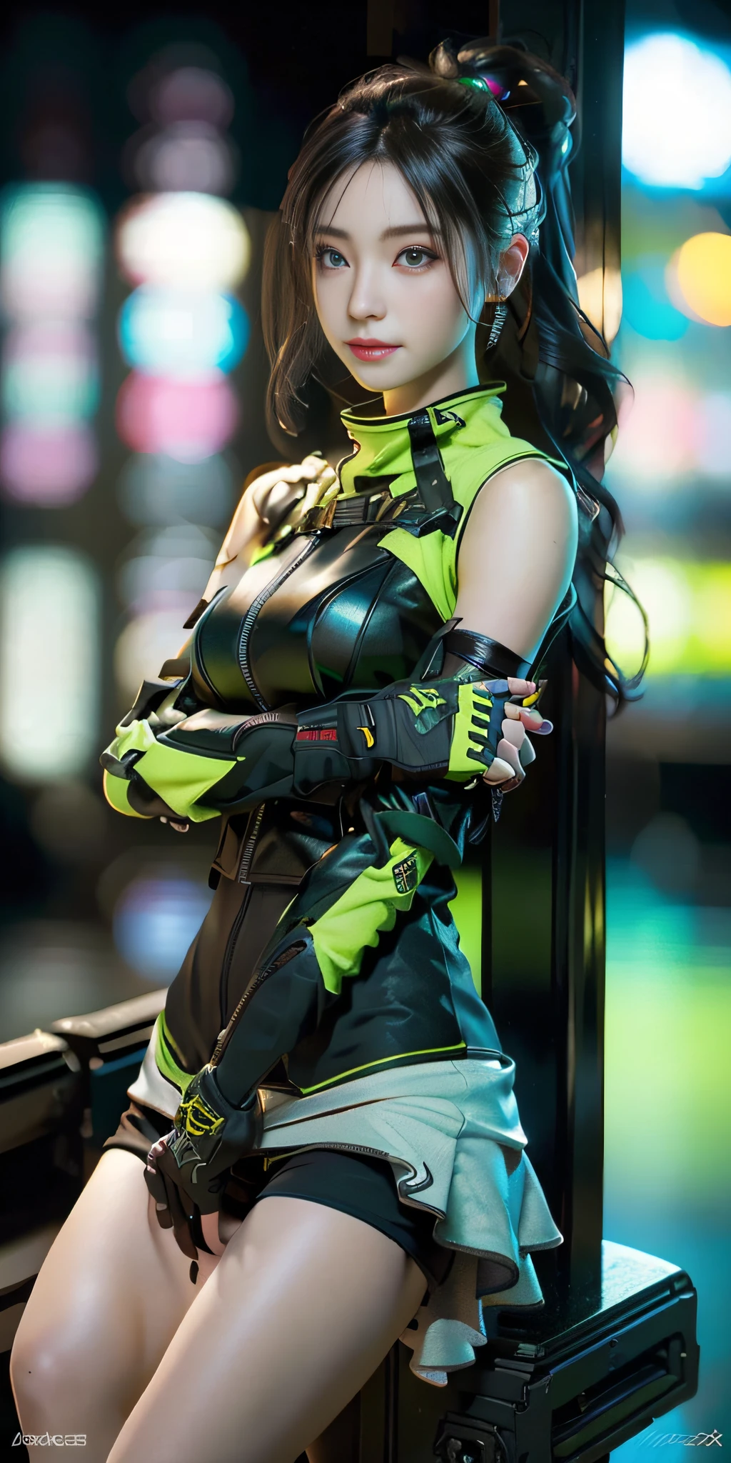 ((best quality, best quality)), ((masterpiece)), (details:1.4), high resolution, images of beautiful cyberpunk women, fullbody, hdr (high dynamic range), ray tracing, nvidia rtx, super resolution, unreal 5, subsurface scattering, pbr texturing, post-processing, Anisotropic filtering, depth of field, maximum clarity and sharpness, multi-layer textures, albedo and specular maps, surface shading, accurate simulation of light-material interactions, perfect proportions, detailed eye, Octane rendering, two-tone lighting, wide aperture, low ISO, white balance, Rule of thirds, 8K RAW,