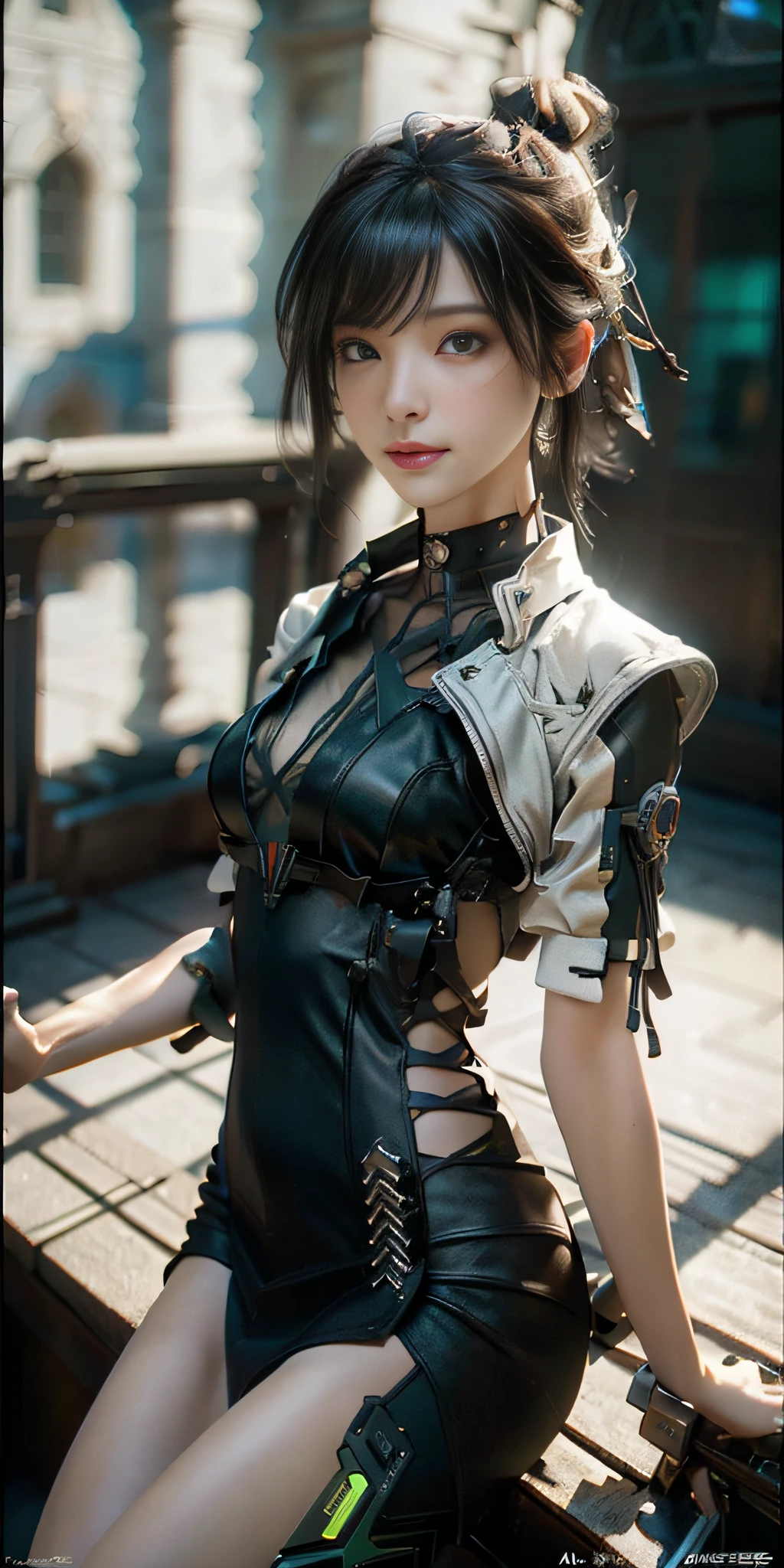 ((best quality, best quality)), ((masterpiece)), (details:1.4), high resolution, images of beautiful cyberpunk women, fullbody, hdr (high dynamic range), ray tracing, nvidia rtx, super resolution, unreal 5, subsurface scattering, pbr texturing, post-processing, Anisotropic filtering, depth of field, maximum clarity and sharpness, multi-layer textures, albedo and specular maps, surface shading, accurate simulation of light-material interactions, perfect proportions, detailed eye, Octane rendering, two-tone lighting, wide aperture, low ISO, white balance, Rule of thirds, 8K RAW,