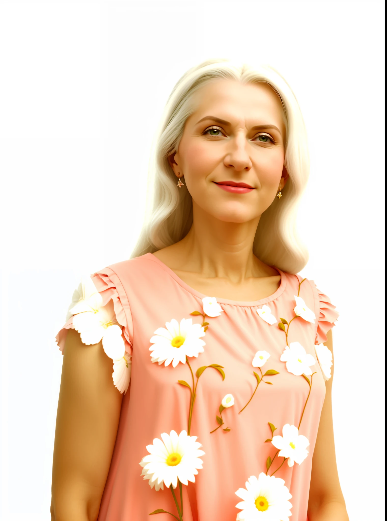 there is a woman with a pink dress and a white hair, caroline gariba, dolores abernathy, magdalena radziej, maria panfilova, front portrait, barbara hammer, nadezhda tikhomirova, magda torres gurza, olga zakharova, anastasia ovchinnikova, pilar gogar, julia gorokhova