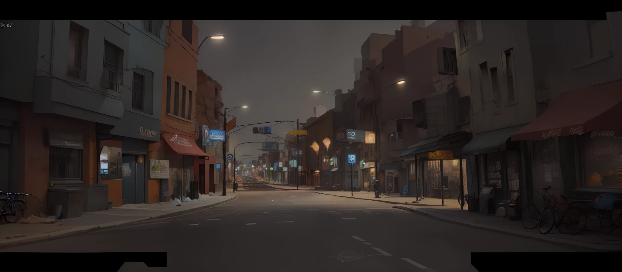 cartoon city street scene and street lights, dark streets scene, pc screenshot, street background, video game screenshot>, game screenshot, gameplay still, game picture, detailed screenshot, in game screenshot, loading screen", in game graphic, screenshot, screenshot, game screenshot, full resolution, gameplay, very stylized, screenshot