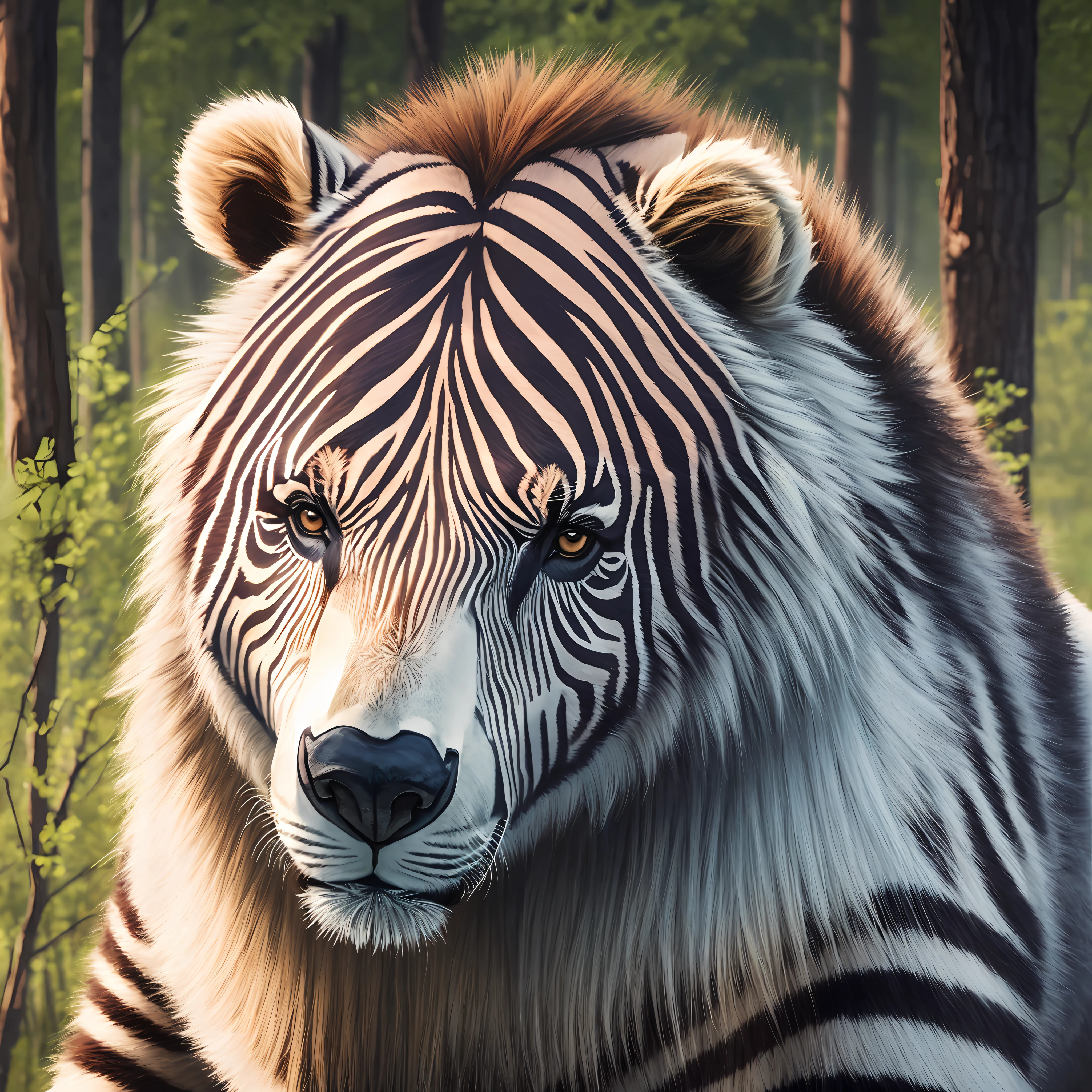 Bear with zebra fur --auto --s2