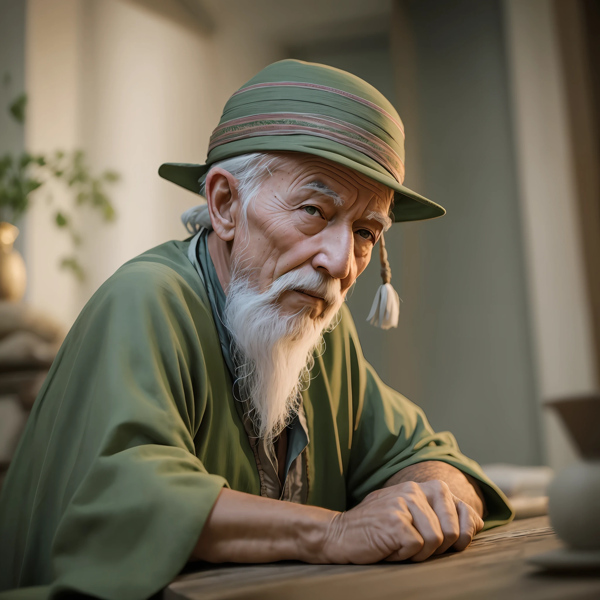 /Imagine: Old Sage, 8K, UHD, Severe Low Lighting, High Quality, Sharp Focus, Fujifilm XT3 --auto --s2