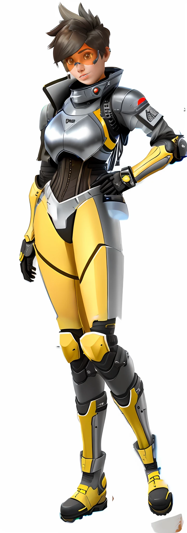 Neck cover, heavy plate armor sci-fi cyberspace armor