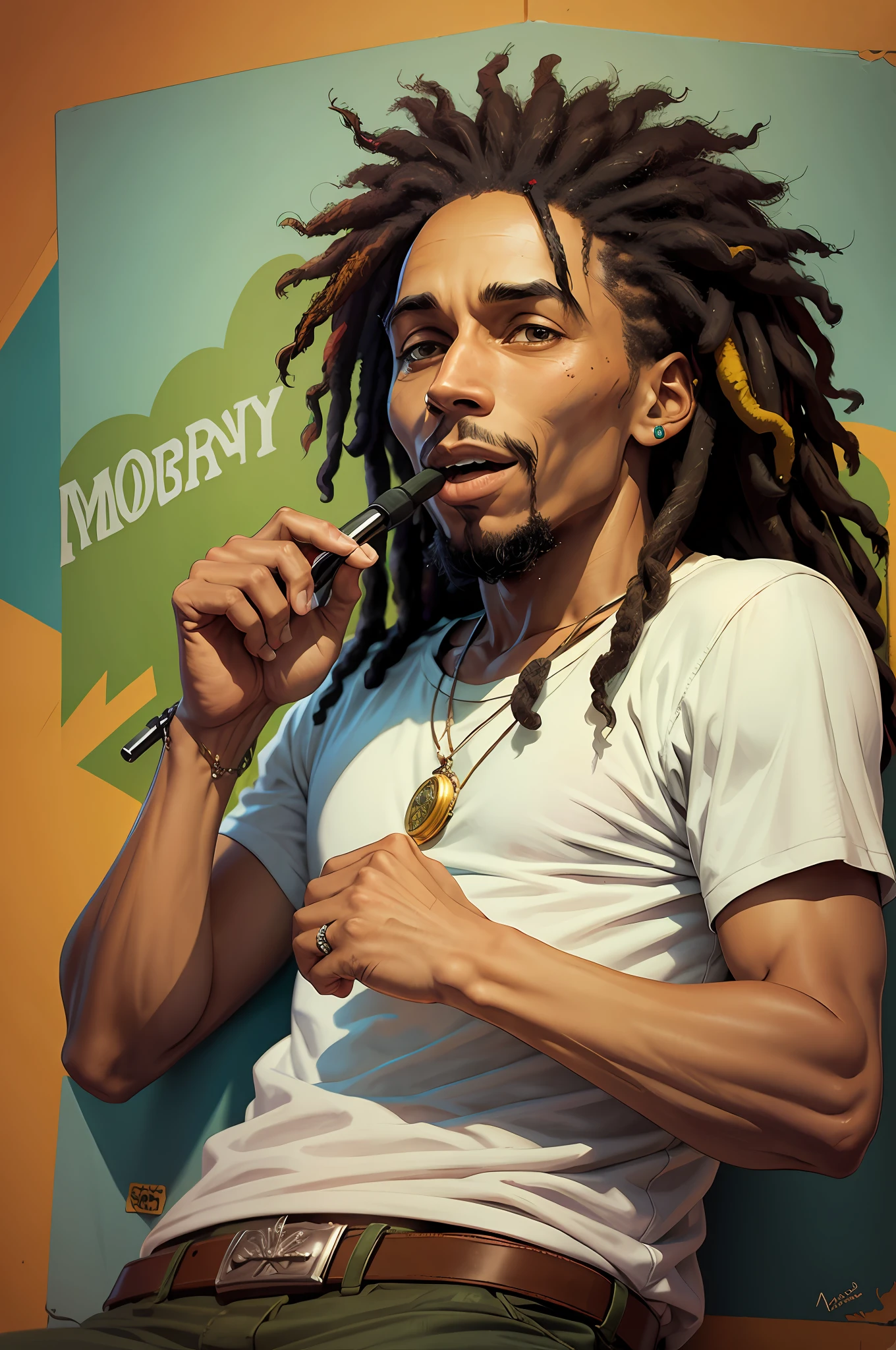 Bob Marley in cartoon --auto --s2