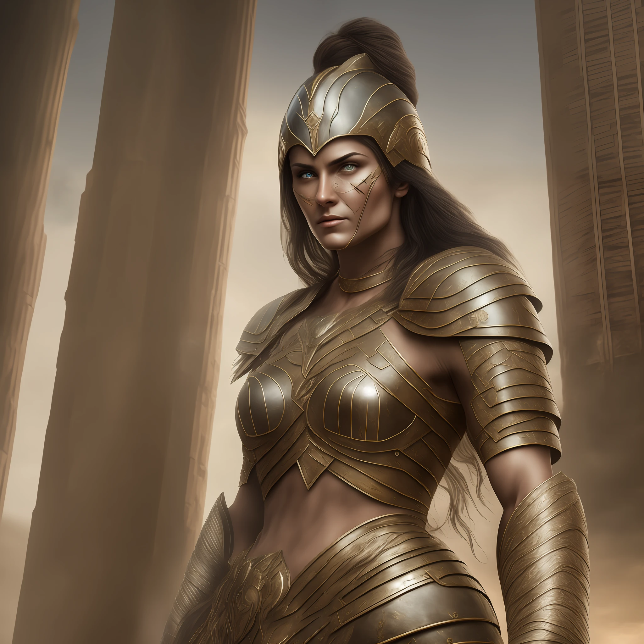 Spartan warrior woman Super realistic full hd --auto --s2