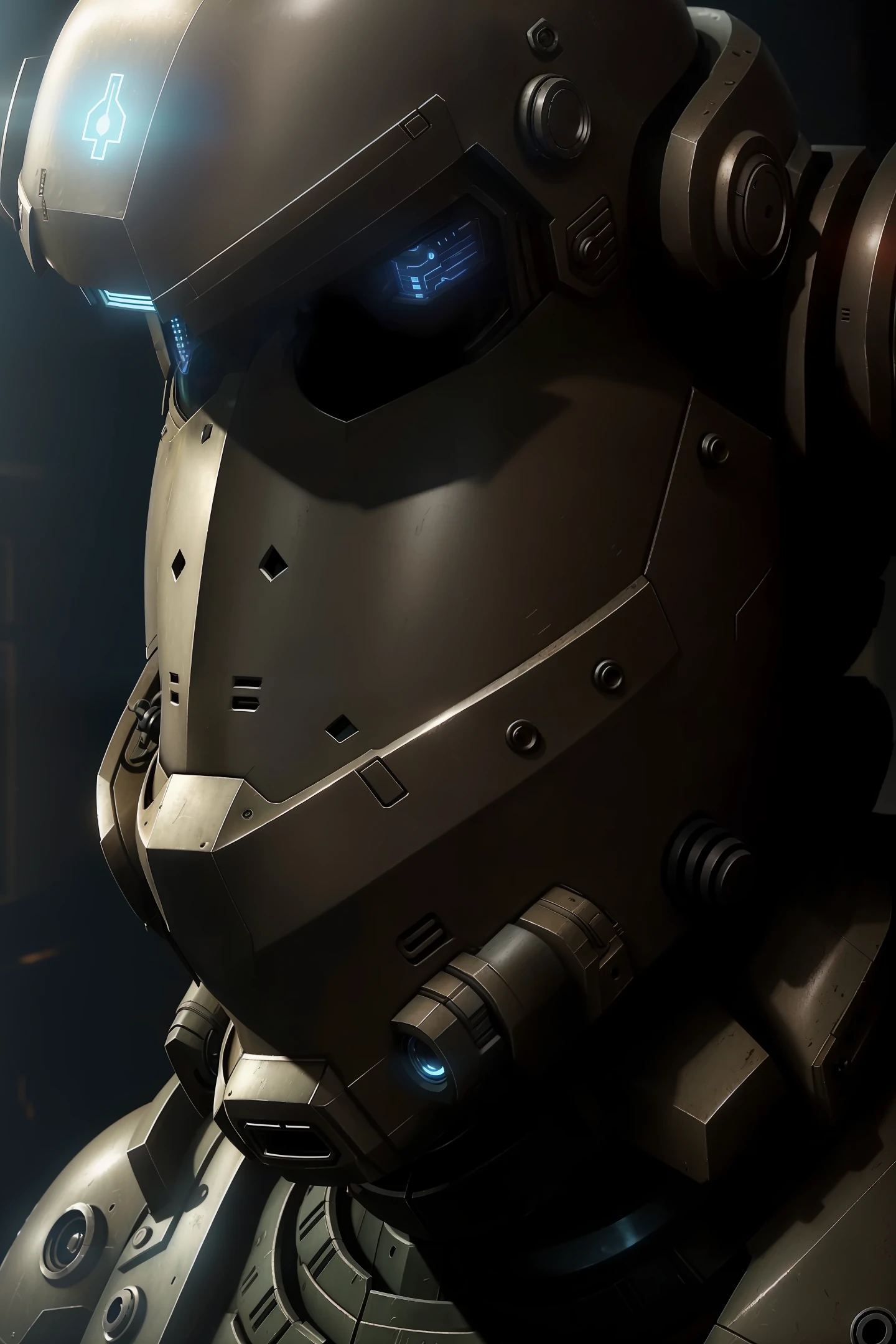 Create a Cyber Armor based on the Power Armor of the game Fallout 4